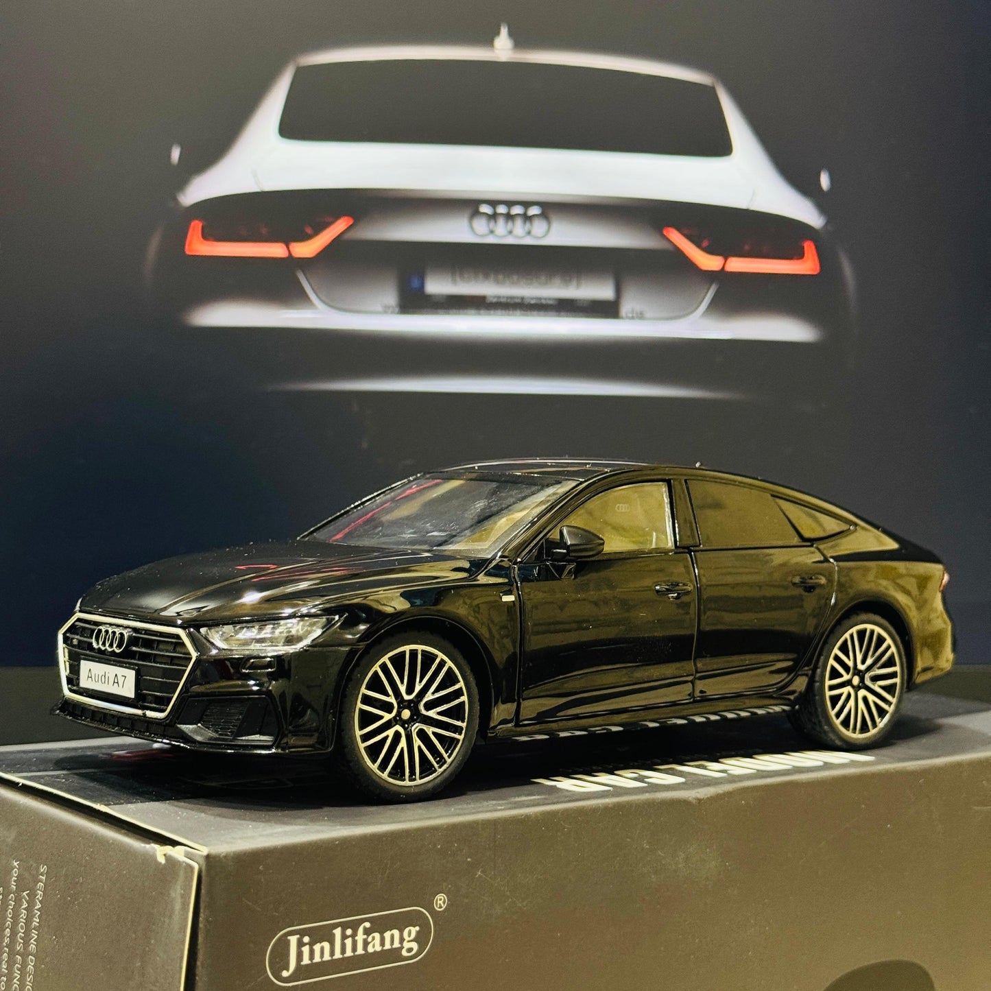 1:24 Die - Cast Audi A7 Model Car | Collectible Luxury Sedan Replica Alloy Metal Toy Car with Openable Doors & Pull - Back Action - Mahal Al MadinahMahal Al MadinahMahal Al MadinahBlack1:24 Die - Cast Audi A7 Model Car | Collectible Luxury Sedan Replica Alloy Metal Toy Car with Openable Doors & Pull - Back Action Mahal Al Madinah1:24 Die - Cast Audi A7 Model Car | Collectible Luxury Sedan Replica Alloy Metal Toy Car with Openable Doors & Pull - Back Action