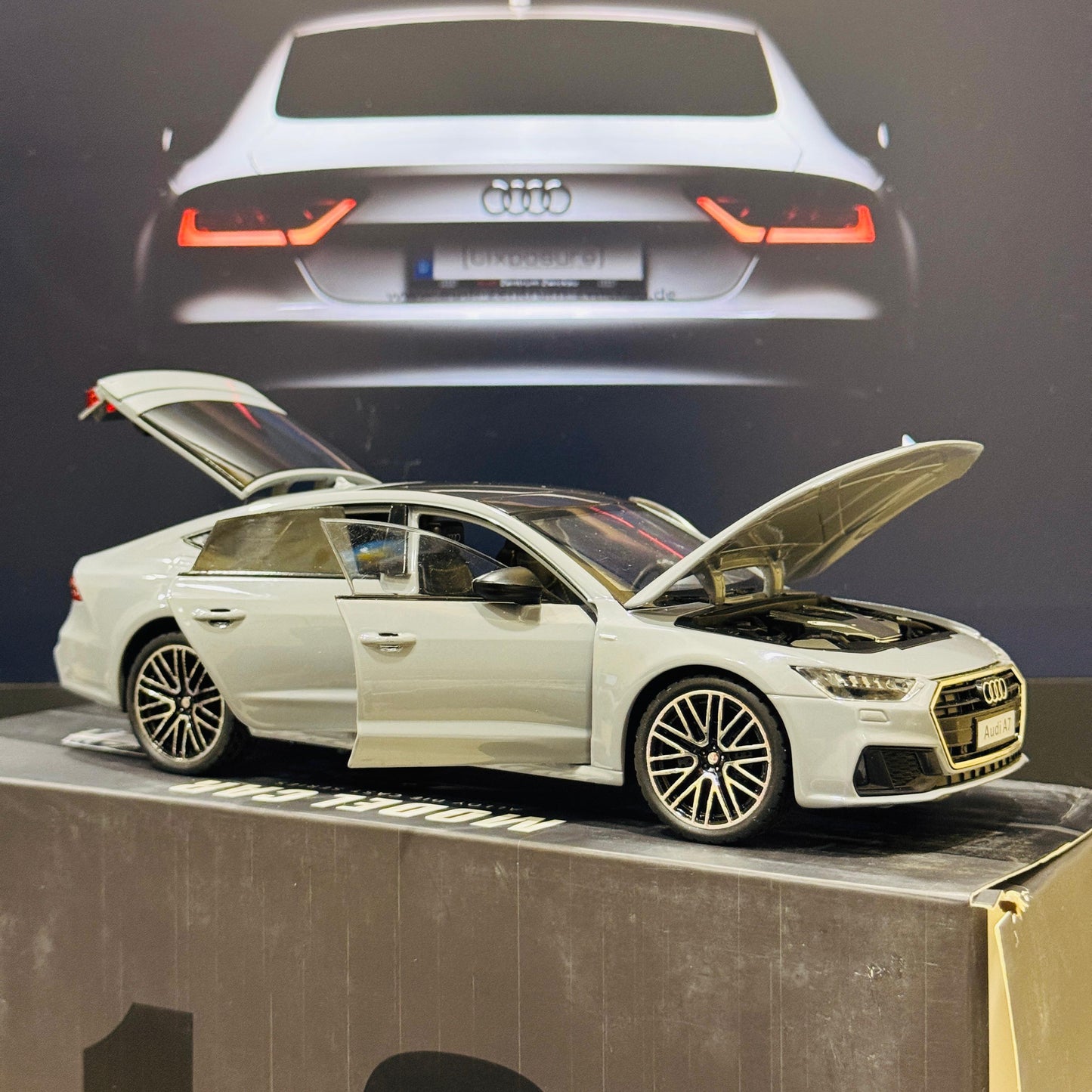 1:24 Die - Cast Audi A7 Model Car | Collectible Luxury Sedan Replica Alloy Metal Toy Car with Openable Doors & Pull - Back Action - Mahal Al MadinahMahal Al MadinahMahal Al MadinahBlack1:24 Die - Cast Audi A7 Model Car | Collectible Luxury Sedan Replica Alloy Metal Toy Car with Openable Doors & Pull - Back Action Mahal Al Madinah1:24 Die - Cast Audi A7 Model Car | Collectible Luxury Sedan Replica Alloy Metal Toy Car with Openable Doors & Pull - Back Action