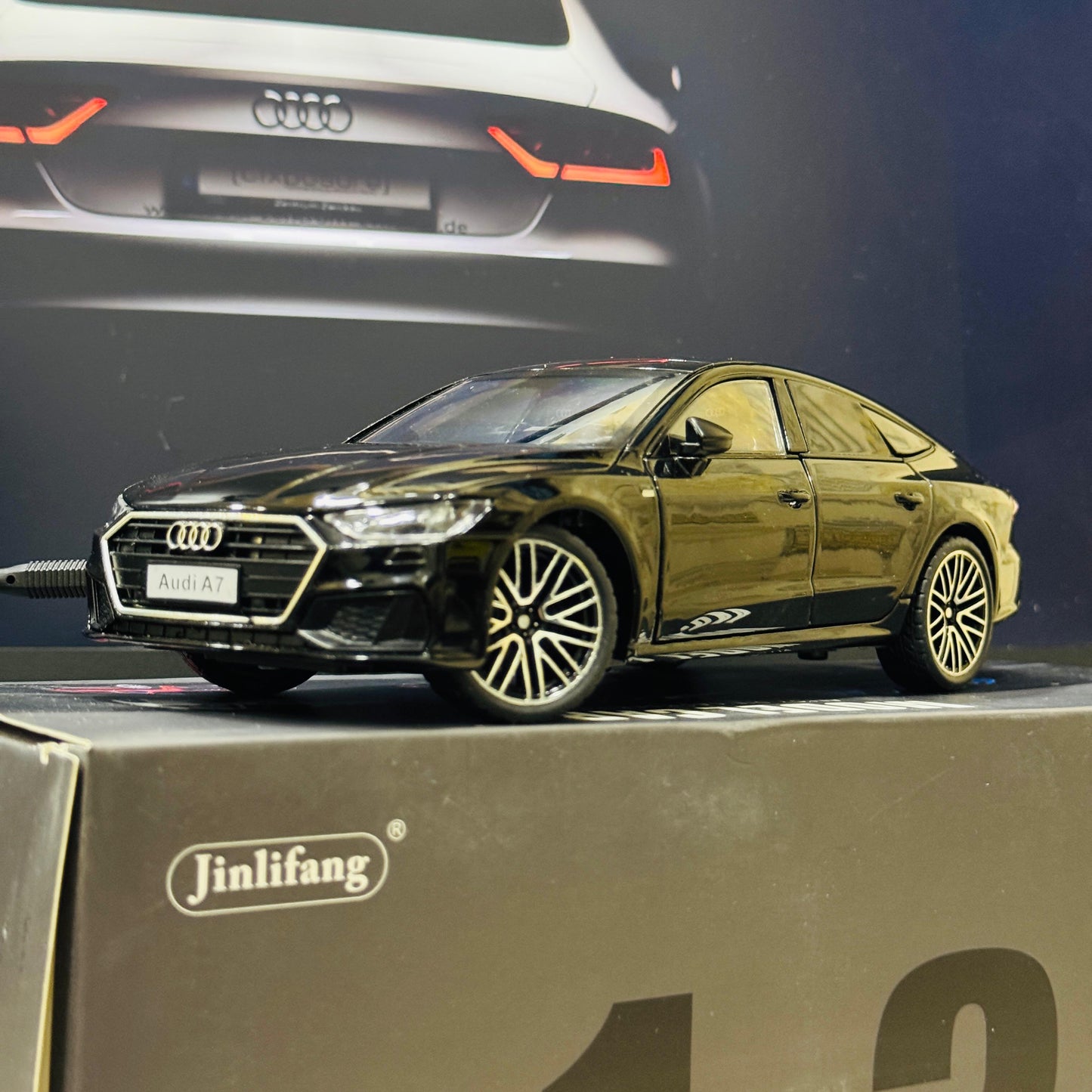1:24 Die - Cast Audi A7 Model Car | Collectible Luxury Sedan Replica Alloy Metal Toy Car with Openable Doors & Pull - Back Action - Mahal Al MadinahMahal Al MadinahMahal Al MadinahBlack1:24 Die - Cast Audi A7 Model Car | Collectible Luxury Sedan Replica Alloy Metal Toy Car with Openable Doors & Pull - Back Action Mahal Al Madinah1:24 Die - Cast Audi A7 Model Car | Collectible Luxury Sedan Replica Alloy Metal Toy Car with Openable Doors & Pull - Back Action