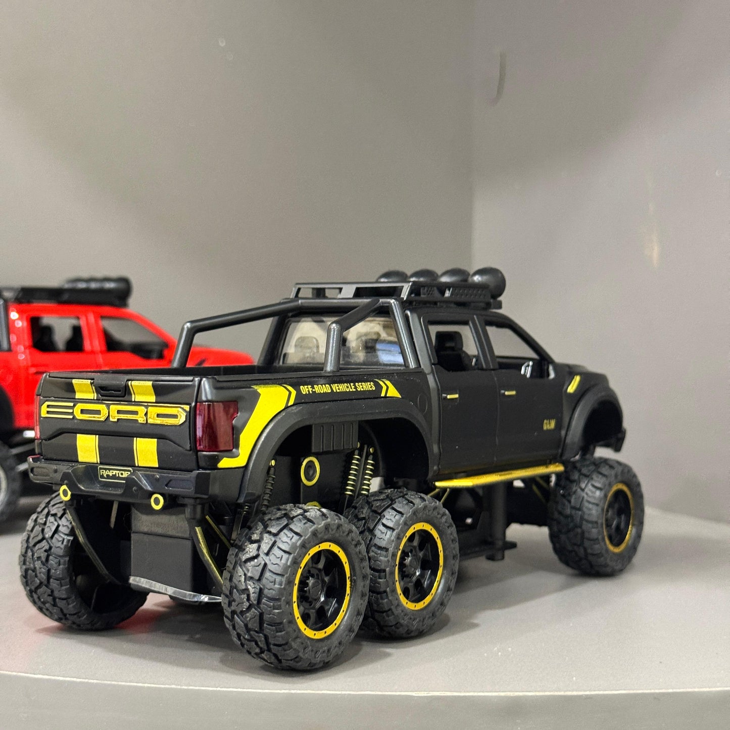 1:24 Ford Raptor F150 6x6 Diecast Model Truck | Modified Off - Road Alloy SUV | Pull Back Action | Metal Toy for Kids & Collectors - Mahal Al Madinahdiecast carMahal Al MadinahMahal Al MadinahBLUE1:24 Ford Raptor F150 6x6 Diecast Model Truck | Modified Off - Road Alloy SUV | Pull Back Action | Metal Toy for Kids & Collectors1:24 Ford Raptor F150 6x6 Diecast Model Truck | Modified Off - Road Alloy SUV | Pull Back Action | Metal Toy for Kids & Collectors