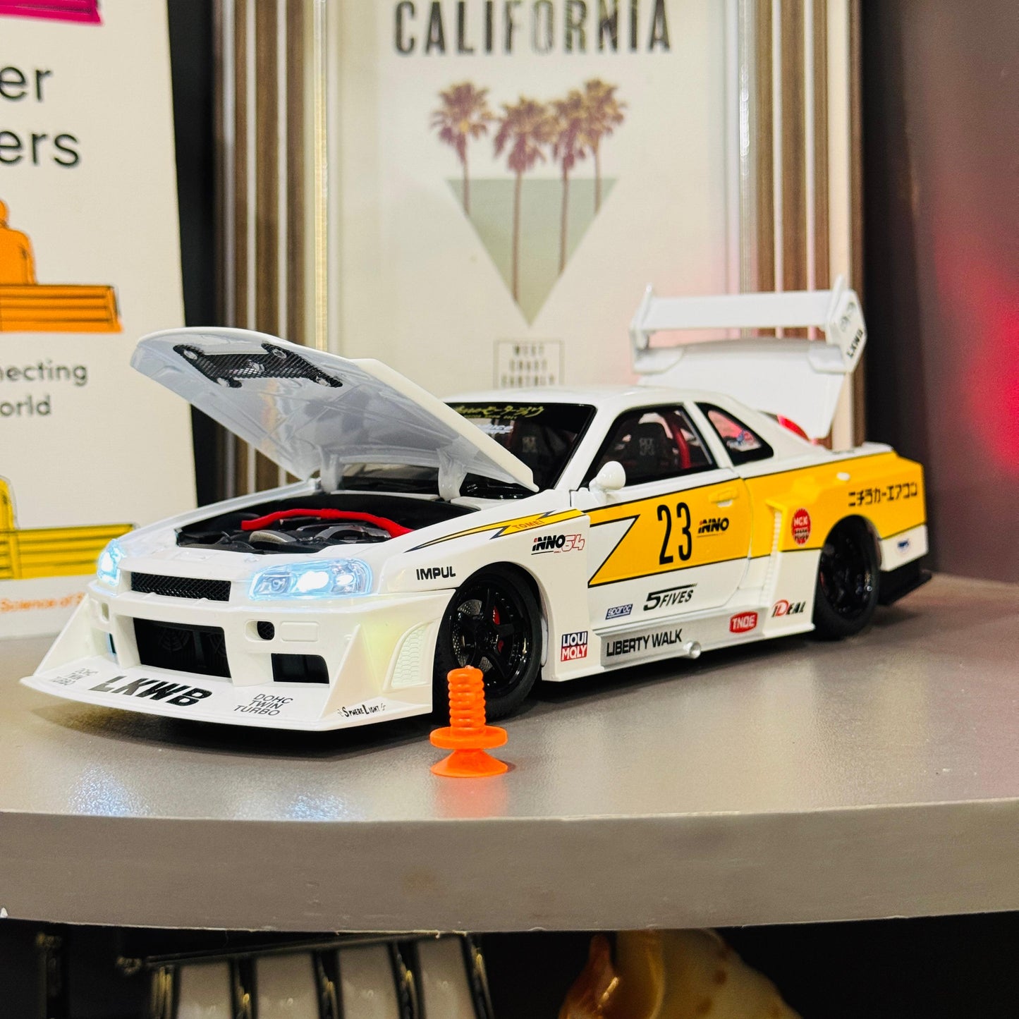 1:24 Nissan Skyline GTR R34 Ares Wide Body Diecast Model | Alloy Sports Car with Sound & Light - Mahal Al MadinahMahal Al MadinahMahal Al MadinahN1:24 Nissan Skyline GTR R34 Ares Wide Body Diecast Model | Alloy Sports Car with Sound & Light Mahal Al Madinah1:24 Nissan Skyline GTR R34 Ares Wide Body Diecast Model | Alloy Sports Car with Sound & Light