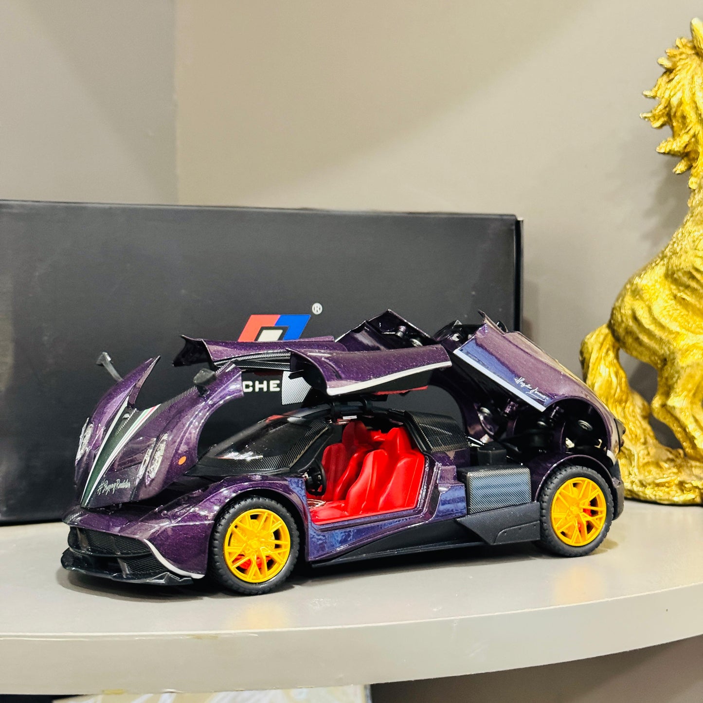 1:24 Pagani Huayra Dinastia Diecast Alloy Sports Car – CHI ZHI Edition with Smoke, Lights & Sound – Metal Racing Toy for Kids & Collectors - Mahal Al Madinahdiecast carMahal Al MadinahMahal Al Madinah1:24 Pagani Huayra Dinastia Diecast Alloy Sports Car – CHI ZHI Edition with Smoke, Lights & Sound – Metal Racing Toy for Kids & Collectors1:24 Pagani Huayra Dinastia Diecast Alloy Sports Car – CHI ZHI Edition with Smoke, Lights & Sound – Metal Racing Toy for Kids & Collectors