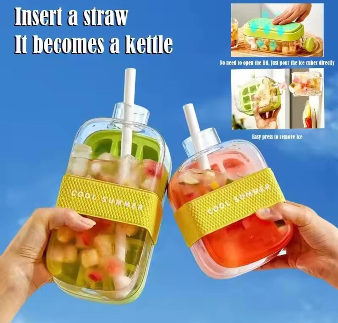 🧊💦 2 - in - 1 Ice Cube Tray & Drinking Bottle ❄ | No - Touch One - Click Ice Mold 🧃 | With Straw & Leakproof Lid 🚫👐 | Easy Ice Release & Sip Anywhere! 🥤 - Mahal Al MadinahDrinkware AccessoryMahal Al MadinahMahal Al Madinah🧊💦 2 - in - 1 Ice Cube Tray & Drinking Bottle ❄ | No - Touch One - Click Ice Mold 🧃 | With Straw & Leakproof Lid 🚫👐 | Easy Ice Release & Sip Anywhere! 🥤.🧊💦 2 - in - 1 Ice Cube Tray & Drinking Bottle ❄ | No - Touch One - Click Ice Mold 🧃 | With Straw & Leakproof Lid 🚫👐 | Easy Ic