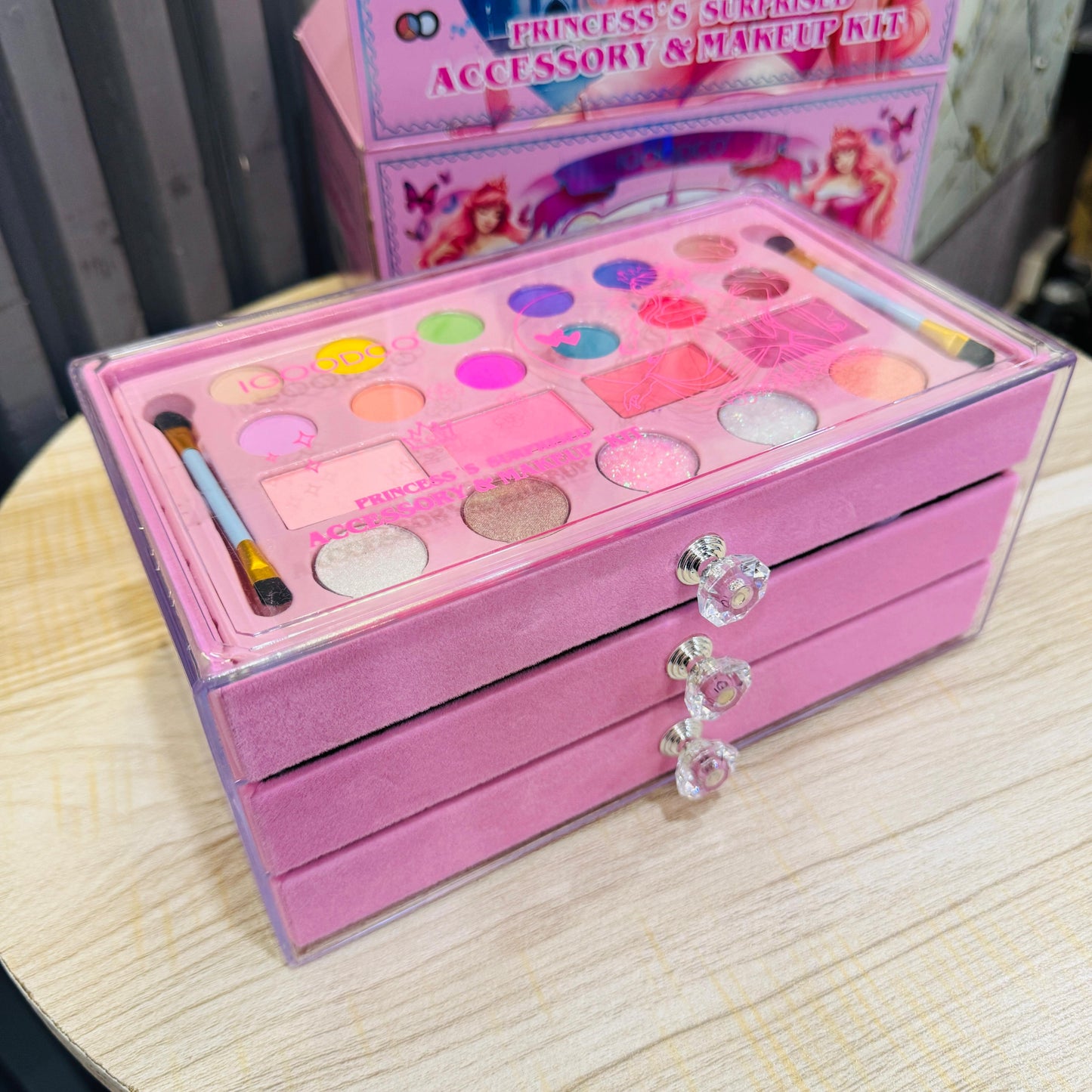 3 - in - 1 Realistic Cosmetic & DIY Beads Set for Girls Princess Makeup & Jewelery Set with Acrylic Storage Box | Toy Beauty Kit for Girls - Mahal Al Madinahmakeup kitMahal Al MadinahMahal Al Madinah3 - in - 1 Realistic Cosmetic & DIY Beads Set for Girls Princess Makeup & Jewelery Set with Acrylic Storage Box | Toy Beauty Kit for Girls Mahal Al Madinah3 - in - 1 Realistic Cosmetic & DIY Beads Set for Girls Princess Makeup & Jewelery Set with Acrylic Storage Box | Toy Beauty Kit for G