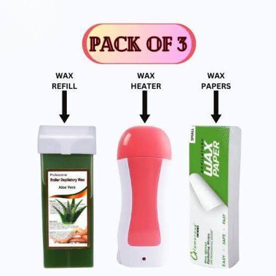 3 - in - 1 Roll - On Wax Heater Machine Kit | 40W Portable Electric Wax Roller with Refill & Strips for Painless Hair Removal – Salon & Home Use (100ml) - Mahal Al MadinahMahal Al MadinahMahal Al Madinah3 - in - 1 Roll - On Wax Heater Machine Kit | 40W Portable Electric Wax Roller with Refill & Strips for Painless Hair Removal – Salon & Home Use (100ml) Mahal Al Madinah3 - in - 1 Roll - On Wax Heater Machine Kit | 40W Portable Electric Wax Roller with Refill & Strips for Painless Hair Removal –