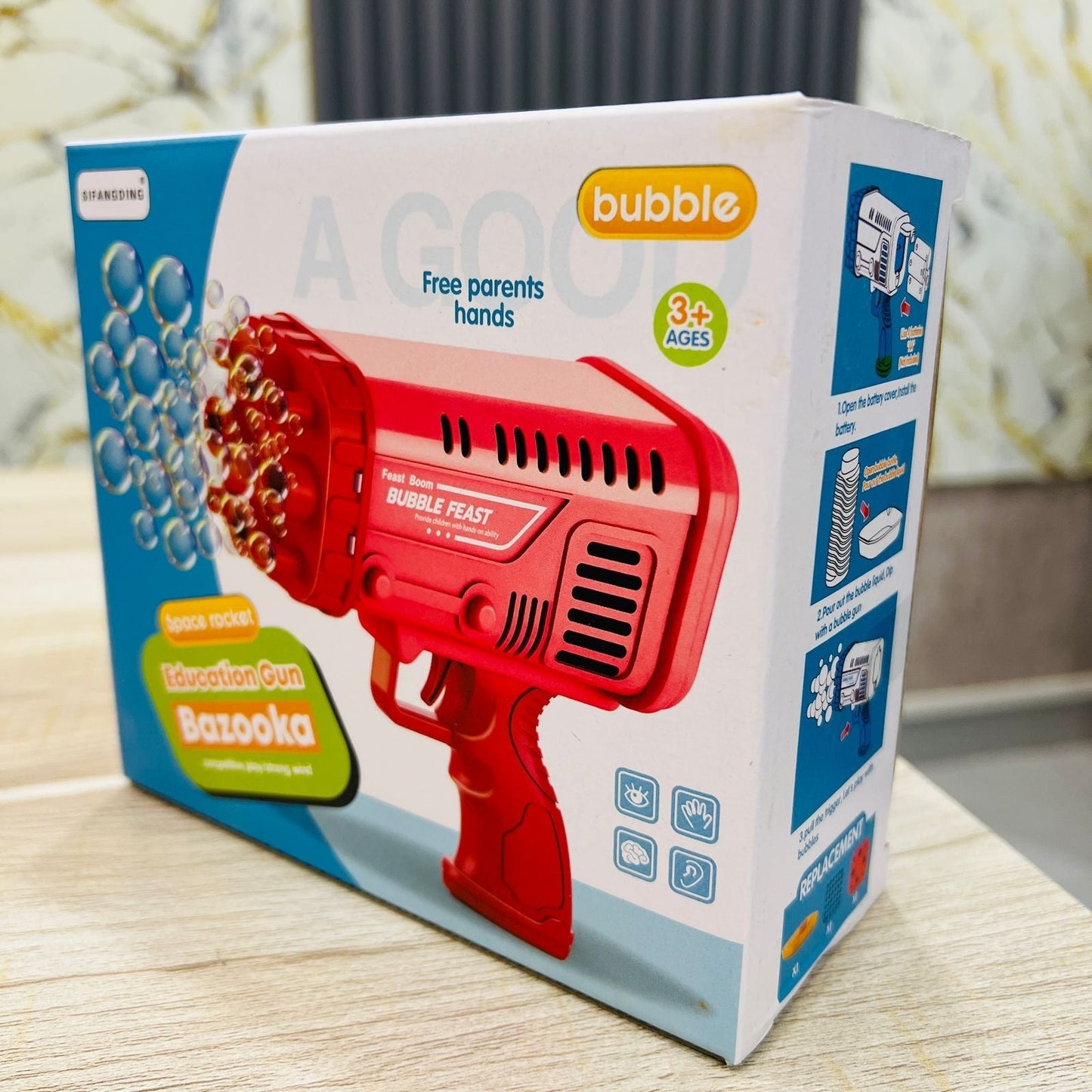 36 - Hole Electric Bubble Gun Bazooka | Automatic Bubble Machine with Bubble Liquid – Party Toy for Kids Ages 3+ (Red) - Mahal Al MadinahMahal Al MadinahMahal Al Madinah36 - Hole Electric Bubble Gun Bazooka | Automatic Bubble Machine with Bubble Liquid – Party Toy for Kids Ages 3+ (Red).36 - Hole Electric Bubble Gun Bazooka | Automatic Bubble Machine with Bubble Liquid – Party Toy for Kids Ages 3+ (Red)