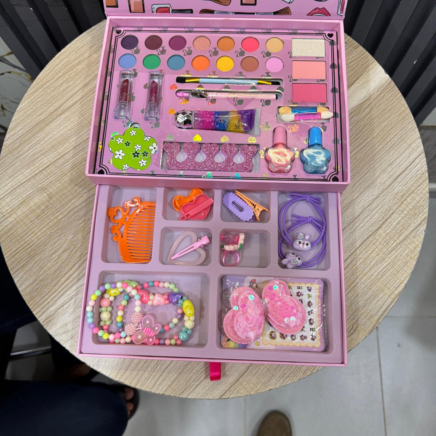 42Pcs Fashion Princess Makeup & Jewellery Set for Girls – Pretend Beauty Kit with Lipstick, Nail Art, Accessories & Storage Bag – Ideal Gift Toy for Kids - Mahal Al MadinahMAKEUP KITMahal Al MadinahMahal Al Madinah42Pcs Fashion Princess Makeup & Jewellery Set for Girls – Pretend Beauty Kit with Lipstick, Nail Art, Accessories & Storage Bag – Ideal Gift Toy for Kids42Pcs Fashion Princess Makeup & Jewellery Set for Girls – Pretend Beauty Kit with Lipstick, Nail Art, Accessories & Storage Bag – Ide