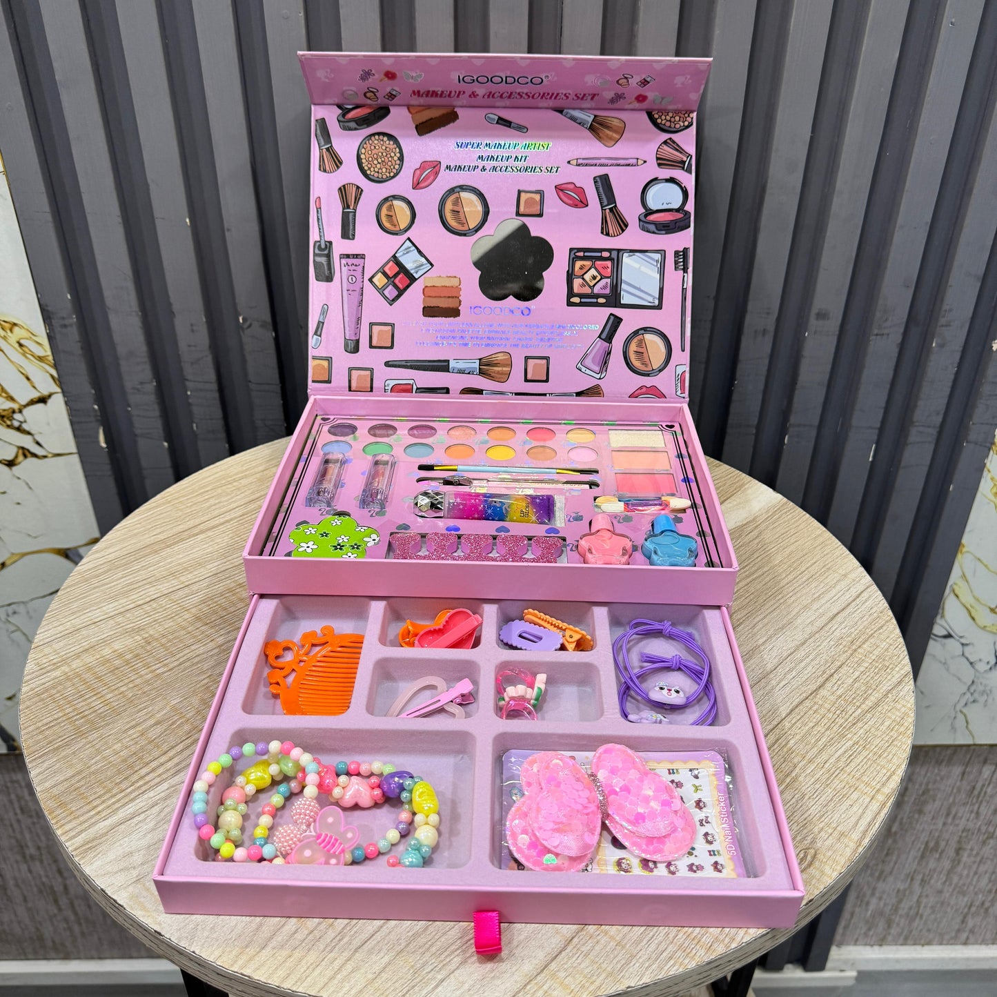 42Pcs Fashion Princess Makeup & Jewellery Set for Girls – Pretend Beauty Kit with Lipstick, Nail Art, Accessories & Storage Bag – Ideal Gift Toy for Kids - Mahal Al MadinahMAKEUP KITMahal Al MadinahMahal Al Madinah42Pcs Fashion Princess Makeup & Jewellery Set for Girls – Pretend Beauty Kit with Lipstick, Nail Art, Accessories & Storage Bag – Ideal Gift Toy for Kids42Pcs Fashion Princess Makeup & Jewellery Set for Girls – Pretend Beauty Kit with Lipstick, Nail Art, Accessories & Storage Bag – Ide