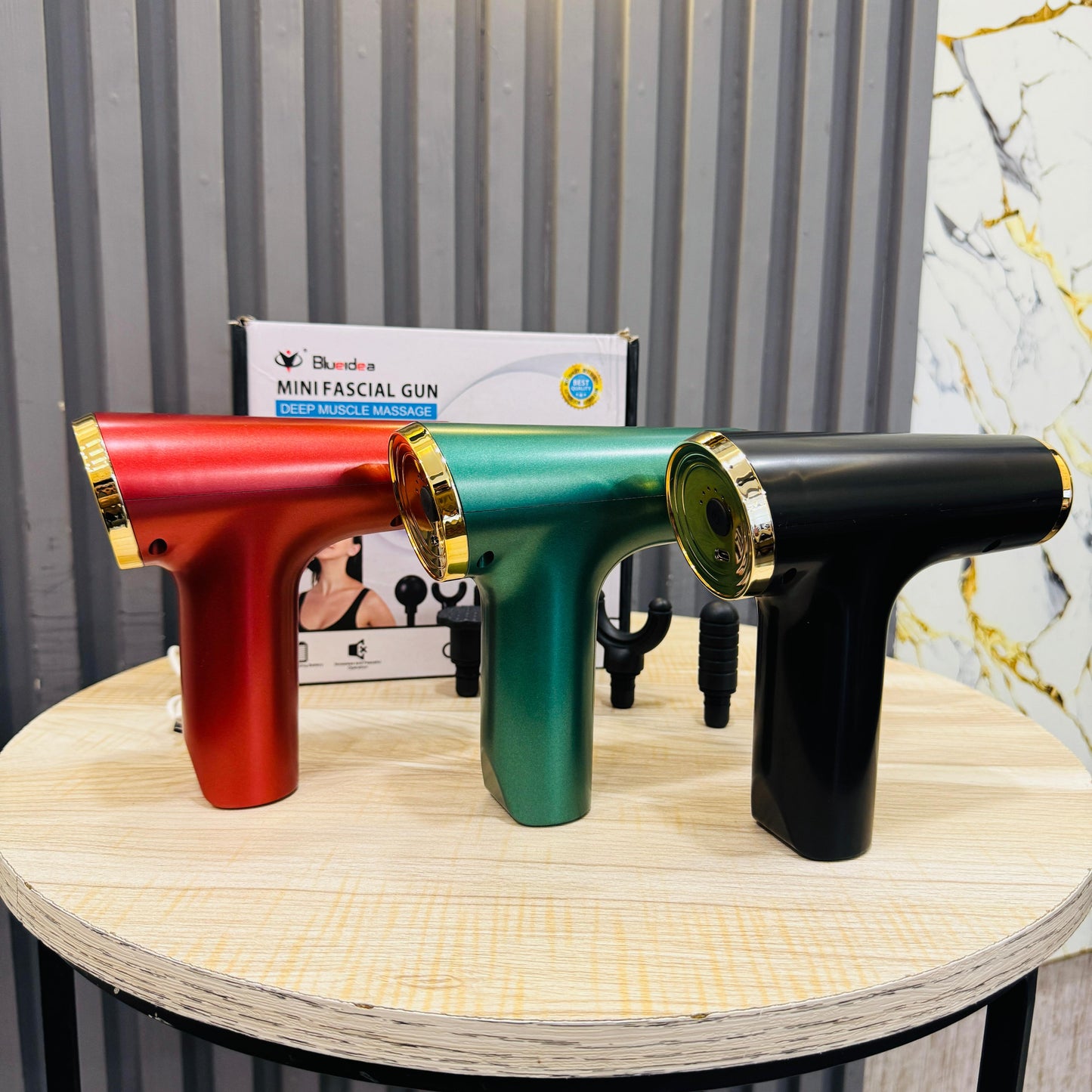 BLUEIDEA BLD - 668 5 - in - 1 Double - Headed Electric Massager Gun | Deep Tissue Percussion & Full Body Handheld Massager - Mahal Al MadinahMahal Al MadinahMahal Al MadinahBLUEIDEA BLD - 668 5 - in - 1 Double - Headed Electric Massager Gun | Deep Tissue Percussion & Full Body Handheld Massager Mahal Al MadinahBLUEIDEA BLD - 668 5 - in - 1 Double - Headed Electric Massager Gun | Deep Tissue Percussion & Full Body Handheld Massager