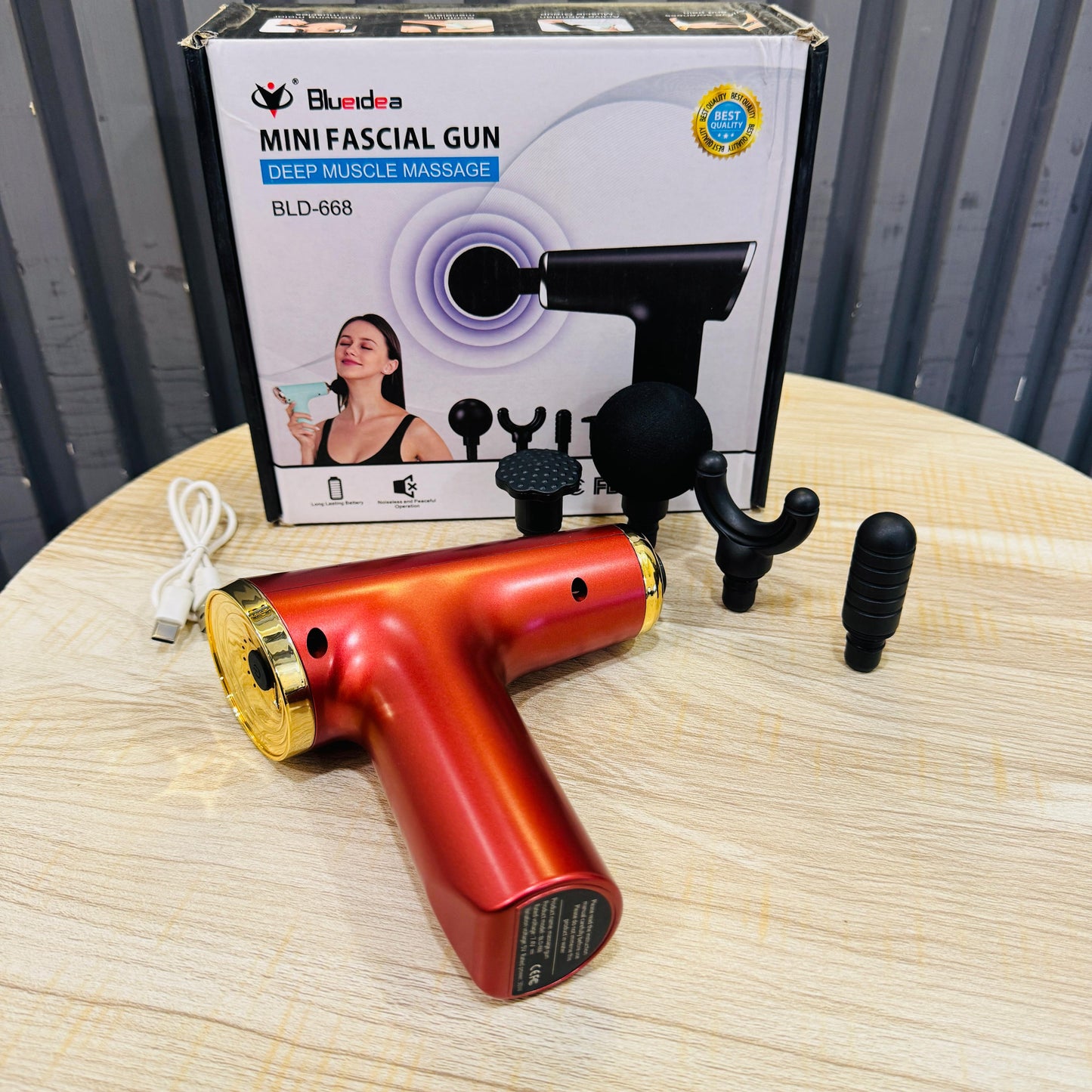 BLUEIDEA BLD - 668 5 - in - 1 Double - Headed Electric Massager Gun | Deep Tissue Percussion & Full Body Handheld Massager - Mahal Al MadinahMahal Al MadinahMahal Al MadinahBLUEIDEA BLD - 668 5 - in - 1 Double - Headed Electric Massager Gun | Deep Tissue Percussion & Full Body Handheld Massager Mahal Al MadinahBLUEIDEA BLD - 668 5 - in - 1 Double - Headed Electric Massager Gun | Deep Tissue Percussion & Full Body Handheld Massager