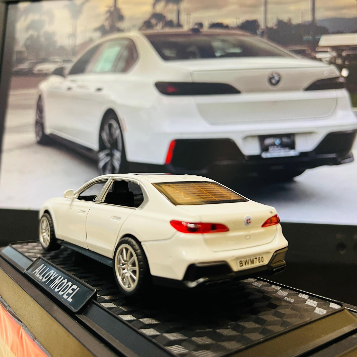 BMW 7 Series Diecast Model Car – 1:28 Scale Luxury Alloy Toy Car | Pull Back Action | White Sedan Collectible for Kids & Adults | Detailed Interior - Mahal Al Madinahdiecast carMahal Al MadinahMahal Al MadinahBlackBMW 7 Series Diecast Model Car – 1:28 Scale Luxury Alloy Toy Car | Pull Back Action | White Sedan Collectible for Kids & Adults | Detailed InteriorBMW 7 Series Diecast Model Car – 1:28 Scale Luxury Alloy Toy Car | Pull Back Action | White Sedan Collectible for Kids & Adults | Detailed