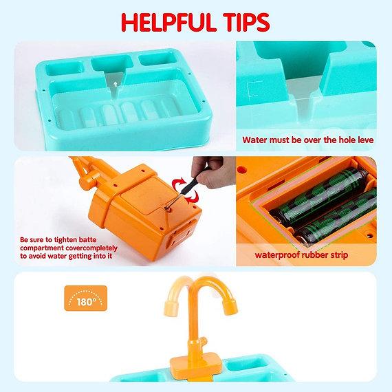 Electric Kitchen Sink Pretend Play Set for Kids – 19 Pcs Dishwasher Toy with Running Water | 14 - Inch Dish Washing Sink for Boys & Girls - Mahal Al MadinahtoysMahal Al MadinahMahal Al MadinahElectric Kitchen Sink Pretend Play Set for Kids – 19 Pcs Dishwasher Toy with Running Water | 14 - Inch Dish Washing Sink for Boys & GirlsElectric Kitchen Sink Pretend Play Set for Kids – 19 Pcs Dishwasher Toy with Running Water | 14 - Inch Dish Washing Sink for Boys & Girls