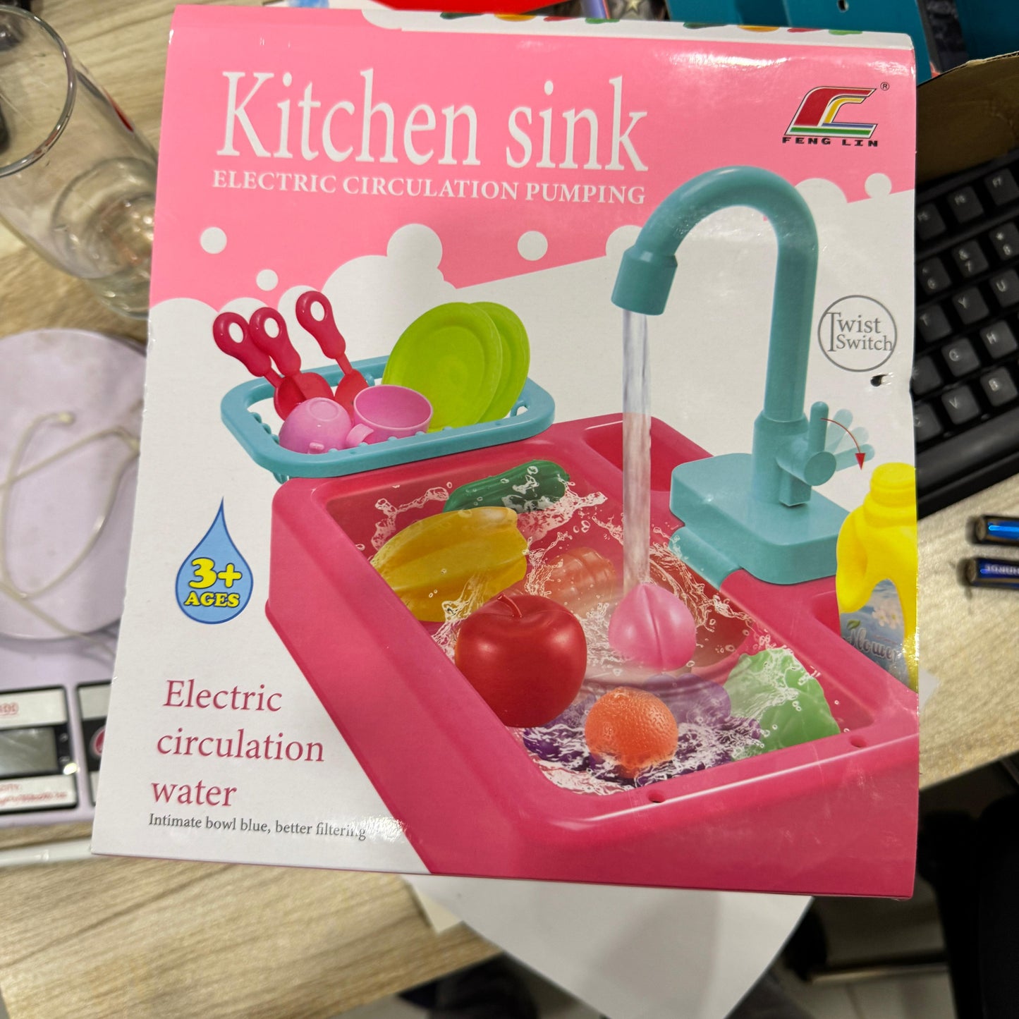Electric Kitchen Sink Pretend Play Set for Kids – 19 Pcs Dishwasher Toy with Running Water | 14 - Inch Dish Washing Sink for Boys & Girls - Mahal Al MadinahtoysMahal Al MadinahMahal Al MadinahElectric Kitchen Sink Pretend Play Set for Kids – 19 Pcs Dishwasher Toy with Running Water | 14 - Inch Dish Washing Sink for Boys & GirlsElectric Kitchen Sink Pretend Play Set for Kids – 19 Pcs Dishwasher Toy with Running Water | 14 - Inch Dish Washing Sink for Boys & Girls