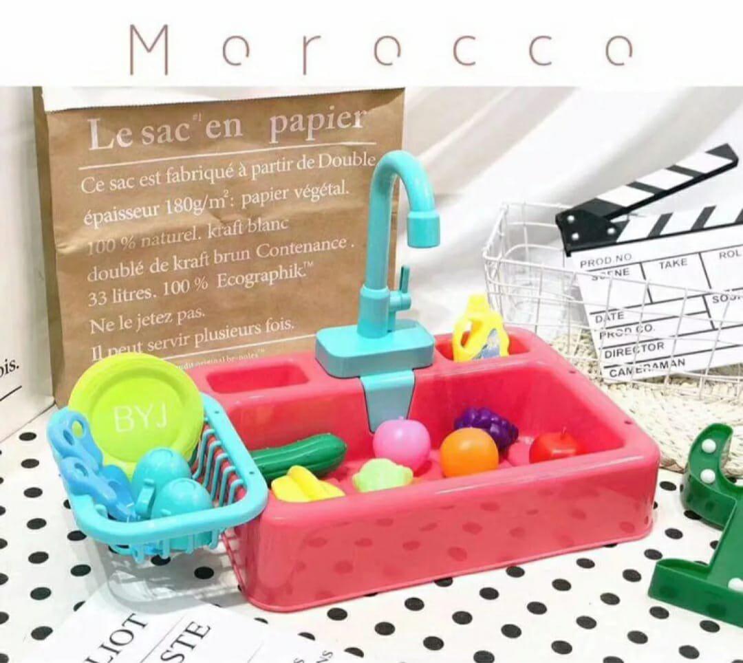 Electric Kitchen Sink Pretend Play Set for Kids – 19 Pcs Dishwasher Toy with Running Water | 14 - Inch Dish Washing Sink for Boys & Girls - Mahal Al MadinahtoysMahal Al MadinahMahal Al MadinahElectric Kitchen Sink Pretend Play Set for Kids – 19 Pcs Dishwasher Toy with Running Water | 14 - Inch Dish Washing Sink for Boys & GirlsElectric Kitchen Sink Pretend Play Set for Kids – 19 Pcs Dishwasher Toy with Running Water | 14 - Inch Dish Washing Sink for Boys & Girls
