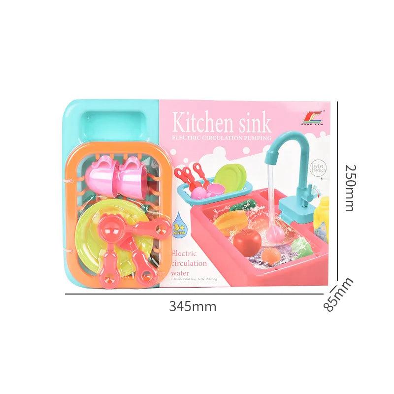 Electric Kitchen Sink Pretend Play Set for Kids – 19 Pcs Dishwasher Toy with Running Water | 14 - Inch Dish Washing Sink for Boys & Girls - Mahal Al MadinahtoysMahal Al MadinahMahal Al MadinahElectric Kitchen Sink Pretend Play Set for Kids – 19 Pcs Dishwasher Toy with Running Water | 14 - Inch Dish Washing Sink for Boys & GirlsElectric Kitchen Sink Pretend Play Set for Kids – 19 Pcs Dishwasher Toy with Running Water | 14 - Inch Dish Washing Sink for Boys & Girls