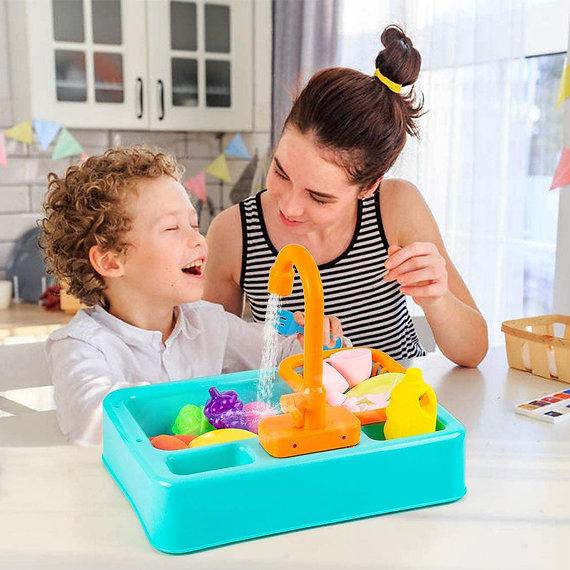 Electric Kitchen Sink Pretend Play Set for Kids – 19 Pcs Dishwasher Toy with Running Water | 14 - Inch Dish Washing Sink for Boys & Girls - Mahal Al MadinahtoysMahal Al MadinahMahal Al MadinahElectric Kitchen Sink Pretend Play Set for Kids – 19 Pcs Dishwasher Toy with Running Water | 14 - Inch Dish Washing Sink for Boys & GirlsElectric Kitchen Sink Pretend Play Set for Kids – 19 Pcs Dishwasher Toy with Running Water | 14 - Inch Dish Washing Sink for Boys & Girls