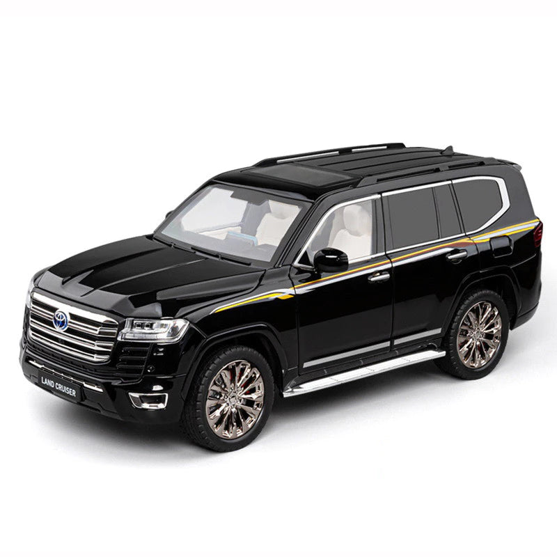 1:18 Toyota Land Cruiser LC300 Diecast Model Car by CHIZHI | SUV Alloy Scale Model with Sound & Light | Metal Body Collectible Toy for Kids & Adults