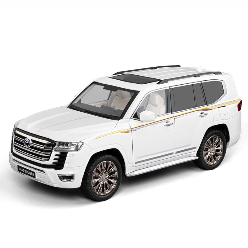 1:18 Toyota Land Cruiser LC300 Diecast Model Car by CHIZHI | SUV Alloy Scale Model with Sound & Light | Metal Body Collectible Toy for Kids & Adults