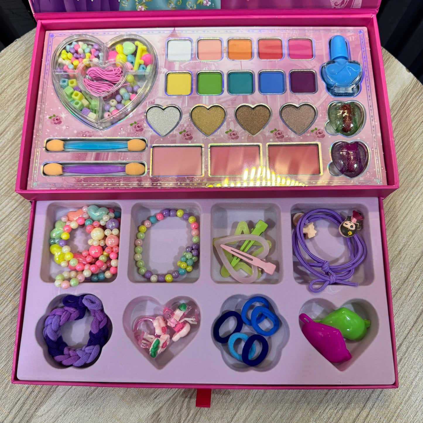Love Beauty Girl – 17PCS Kids Makeup Set with Creative Accessories, Mirror, Lipsticks & Carry Case – Safe Pretend Beauty Toy for Girls - Mahal Al MadinahMAKEUP KITMahal Al MadinahMahal Al MadinahLove Beauty Girl – 17PCS Kids Makeup Set with Creative Accessories, Mirror, Lipsticks & Carry Case – Safe Pretend Beauty Toy for GirlsLove Beauty Girl – 17PCS Kids Makeup Set with Creative Accessories, Mirror, Lipsticks & Carry Case – Safe Pretend Beauty Toy for Girls