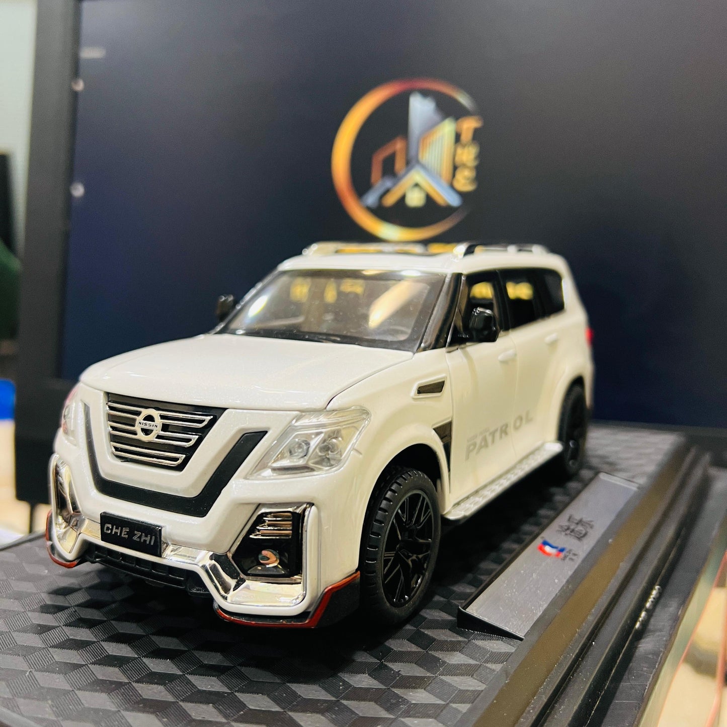 Nissan Patrol 1:24 Diecast Alloy Car Model | Off - Road SUV with Sound & Light – Metal Toy Vehicle for Collectors & Kids - Mahal Al MadinahMahal Al MadinahMahal Al MadinahNissan Patrol 1:24 Diecast Alloy Car Model | Off - Road SUV with Sound & Light – Metal Toy Vehicle for Collectors & Kids.Nissan Patrol 1:24 Diecast Alloy Car Model | Off - Road SUV with Sound & Light – Metal Toy Vehicle for Collectors & Kids