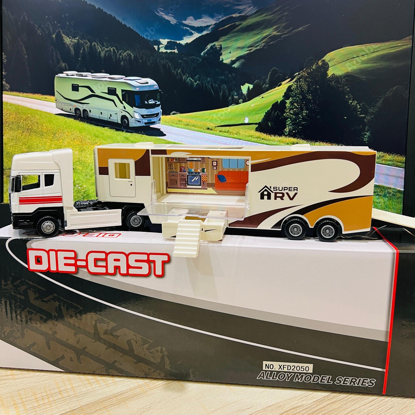 Super RV Diecast Truck | 33cm Luxury Motorhome Model with Opening Interior & Pull - Back Action – Alloy Metal & ABS Collectible - Mahal Al MadinahMahal Al MadinahMahal Al MadinahSuper RV Diecast Truck | 33cm Luxury Motorhome Model with Opening Interior & Pull - Back Action – Alloy Metal & ABS Collectible.Super RV Diecast Truck | 33cm Luxury Motorhome Model with Opening Interior & Pull - Back Action – Alloy Metal & ABS Collectible