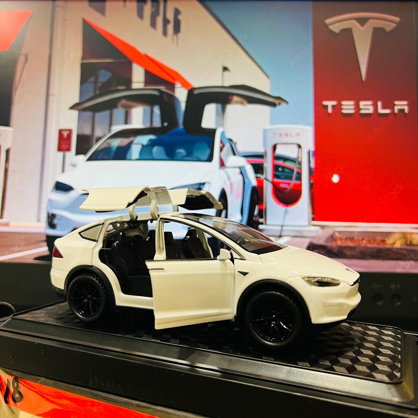 Tesla Model X Diecast Car – 1:28 Scale White Alloy SUV | Pull Back Action | Opening Doors | Electric Vehicle Model Toy for Kids & Collectors - Mahal Al Madinahdiecast carMahal Al MadinahMahal Al MadinahTesla Model X Diecast Car – 1:28 Scale White Alloy SUV | Pull Back Action | Opening Doors | Electric Vehicle Model Toy for Kids & CollectorsTesla Model X Diecast Car – 1:28 Scale White Alloy SUV | Pull Back Action | Opening Doors | Electric Vehicle Model Toy for Kids & Collectors