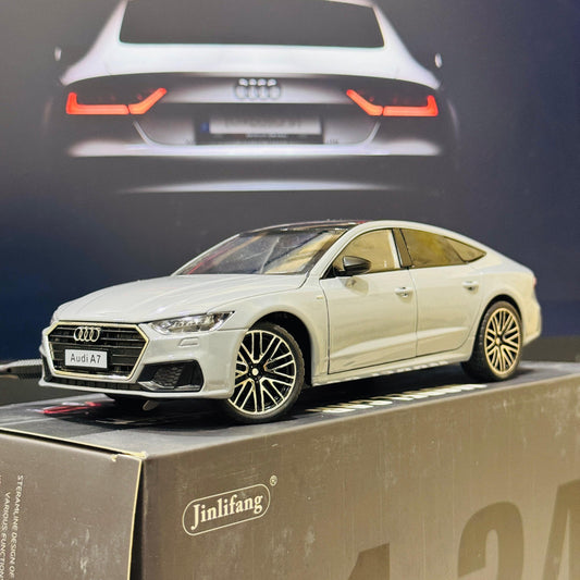 1:24 Die - Cast Audi A7 Model Car | Collectible Luxury Sedan Replica Alloy Metal Toy Car with Openable Doors & Pull - Back Action - Mahal Al MadinahMahal Al MadinahMahal Al MadinahBlack1:24 Die - Cast Audi A7 Model Car | Collectible Luxury Sedan Replica Alloy Metal Toy Car with Openable Doors & Pull - Back Action Mahal Al Madinah1:24 Die - Cast Audi A7 Model Car | Collectible Luxury Sedan Replica Alloy Metal Toy Car with Openable Doors & Pull - Back Action