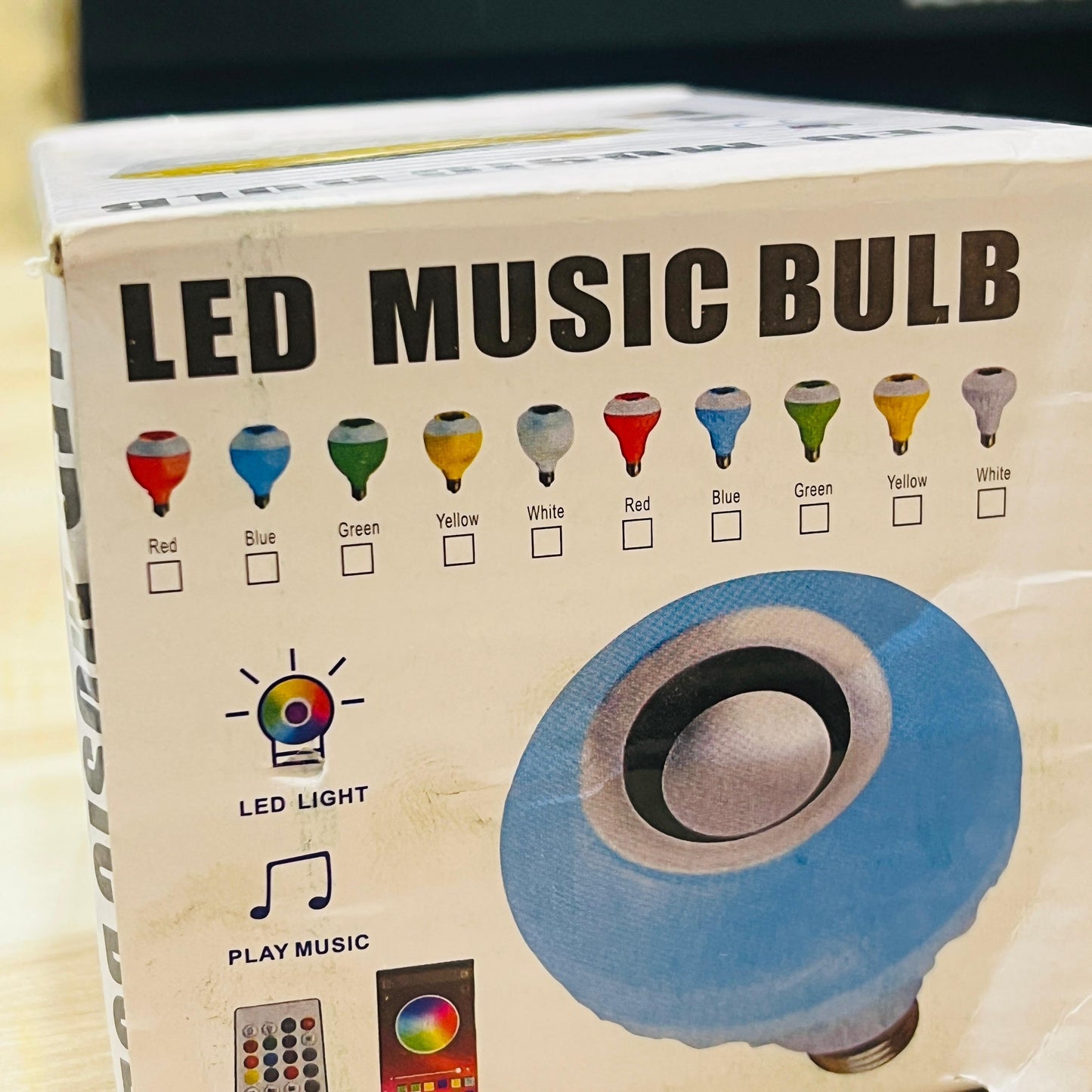 12W RGB LED Bluetooth Music Bulb with Remote | Color - Changing Light & Wireless Speaker in One (E27 Base) - Mahal Al MadinahMahal Al MadinahMahal Al Madinah12W RGB LED Bluetooth Music Bulb with Remote | Color - Changing Light & Wireless Speaker in One (E27 Base) Mahal Al Madinah12W RGB LED Bluetooth Music Bulb with Remote | Color - Changing Light & Wireless Speaker in One (E27 Base)
