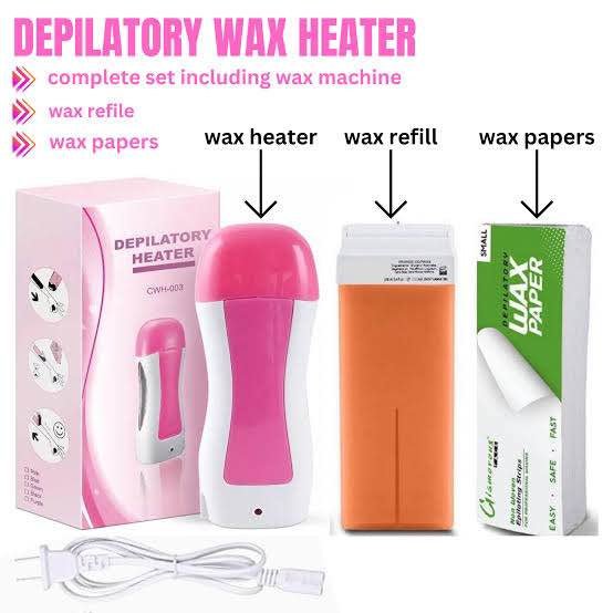 3 - in - 1 Roll - On Wax Heater Machine Kit | 40W Portable Electric Wax Roller with Refill & Strips for Painless Hair Removal – Salon & Home Use (100ml) - Mahal Al MadinahMahal Al MadinahMahal Al Madinah3 - in - 1 Roll - On Wax Heater Machine Kit | 40W Portable Electric Wax Roller with Refill & Strips for Painless Hair Removal – Salon & Home Use (100ml) Mahal Al Madinah3 - in - 1 Roll - On Wax Heater Machine Kit | 40W Portable Electric Wax Roller with Refill & Strips for Painless Hair Removal – 