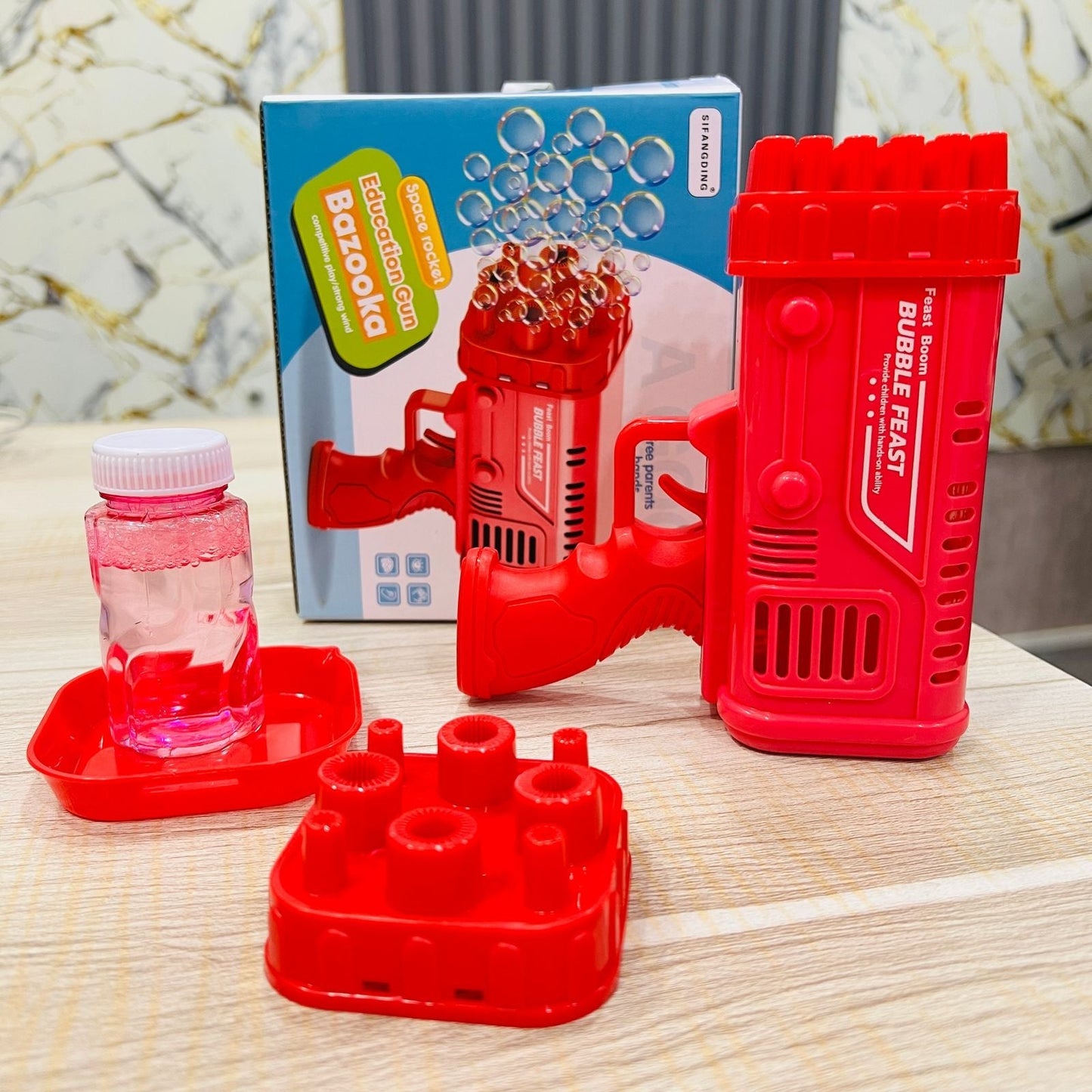 36 - Hole Electric Bubble Gun Bazooka | Automatic Bubble Machine with Bubble Liquid – Party Toy for Kids Ages 3+ (Red) - Mahal Al MadinahMahal Al MadinahMahal Al Madinah36 - Hole Electric Bubble Gun Bazooka | Automatic Bubble Machine with Bubble Liquid – Party Toy for Kids Ages 3+ (Red).36 - Hole Electric Bubble Gun Bazooka | Automatic Bubble Machine with Bubble Liquid – Party Toy for Kids Ages 3+ (Red)