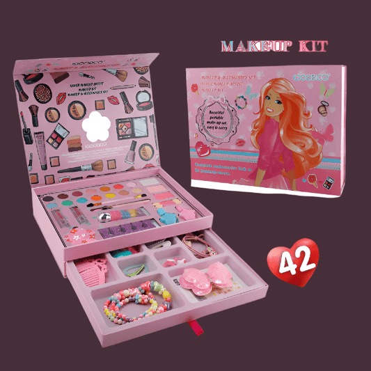 42Pcs Fashion Princess Makeup & Jewellery Set for Girls – Pretend Beauty Kit with Lipstick, Nail Art, Accessories & Storage Bag – Ideal Gift Toy for Kids - Mahal Al MadinahMAKEUP KITMahal Al MadinahMahal Al Madinah42Pcs Fashion Princess Makeup & Jewellery Set for Girls – Pretend Beauty Kit with Lipstick, Nail Art, Accessories & Storage Bag – Ideal Gift Toy for Kids42Pcs Fashion Princess Makeup & Jewellery Set for Girls – Pretend Beauty Kit with Lipstick, Nail Art, Accessories & Storage Bag – Ide