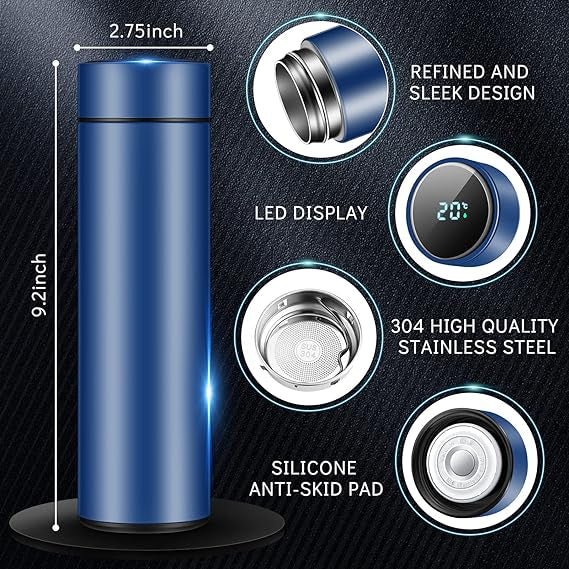 500ML Insulated LED Temperature Display Water Bottle | Stainless Steel Vacuum Flask with Tea Infuser | Hot & Cold Thermos Travel Mug - Mahal Al MadinahMahal Al MadinahMahal Al Madinah500ML Insulated LED Temperature Display Water Bottle | Stainless Steel Vacuum Flask with Tea Infuser | Hot & Cold Thermos Travel Mug Mahal Al Madinah500ML Insulated LED Temperature Display Water Bottle | Stainless Steel Vacuum Flask with Tea Infuser | Hot & Cold Thermos Travel Mug