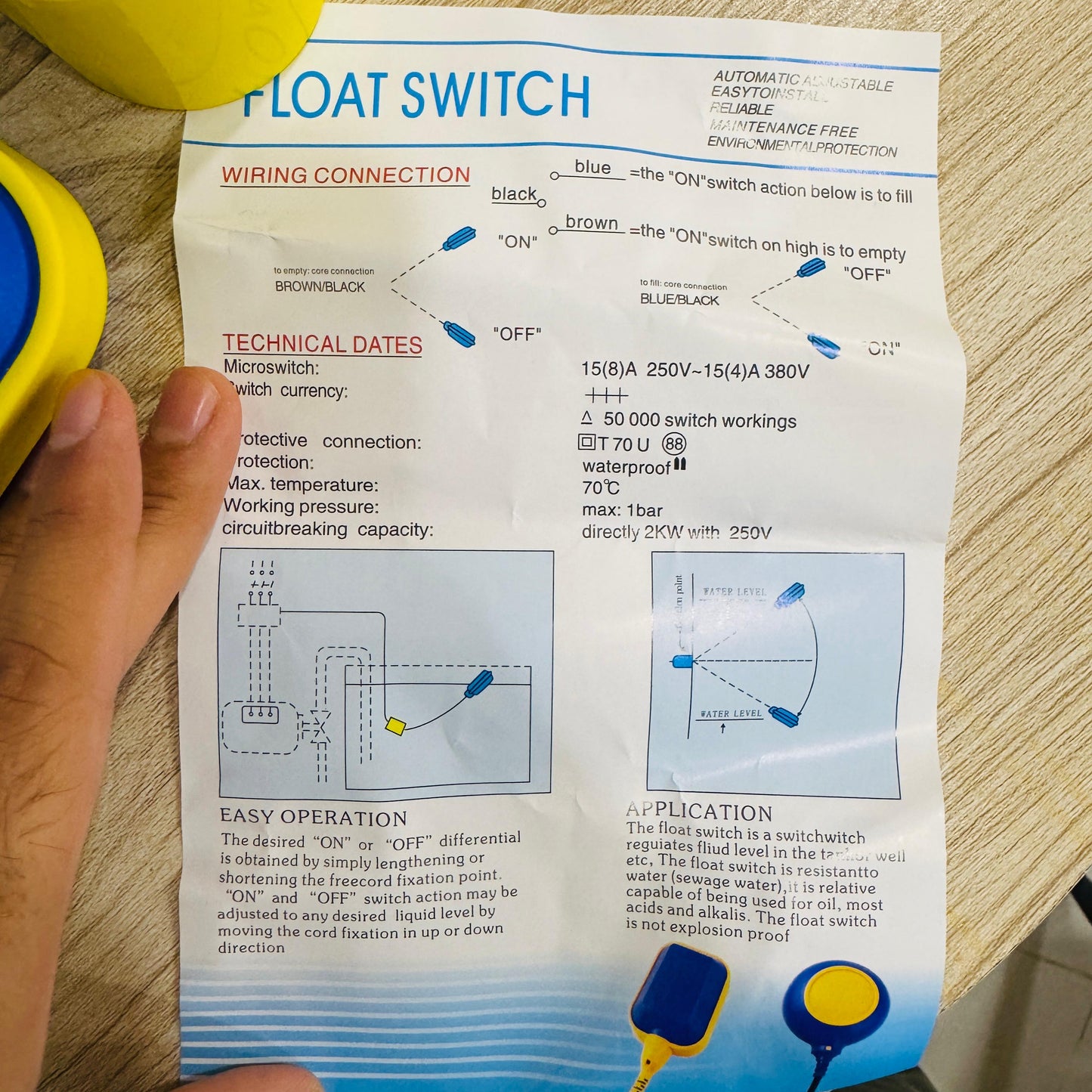 Automatic Float Level Control Switch with 5M Cable | Water Pump Controller for Liquid Level Detection - Mahal Al MadinahMahal Al MadinahMahal Al MadinahAutomatic Float Level Control Switch with 5M Cable | Water Pump Controller for Liquid Level Detection Mahal Al MadinahAutomatic Float Level Control Switch with 5M Cable | Water Pump Controller for Liquid Level Detection