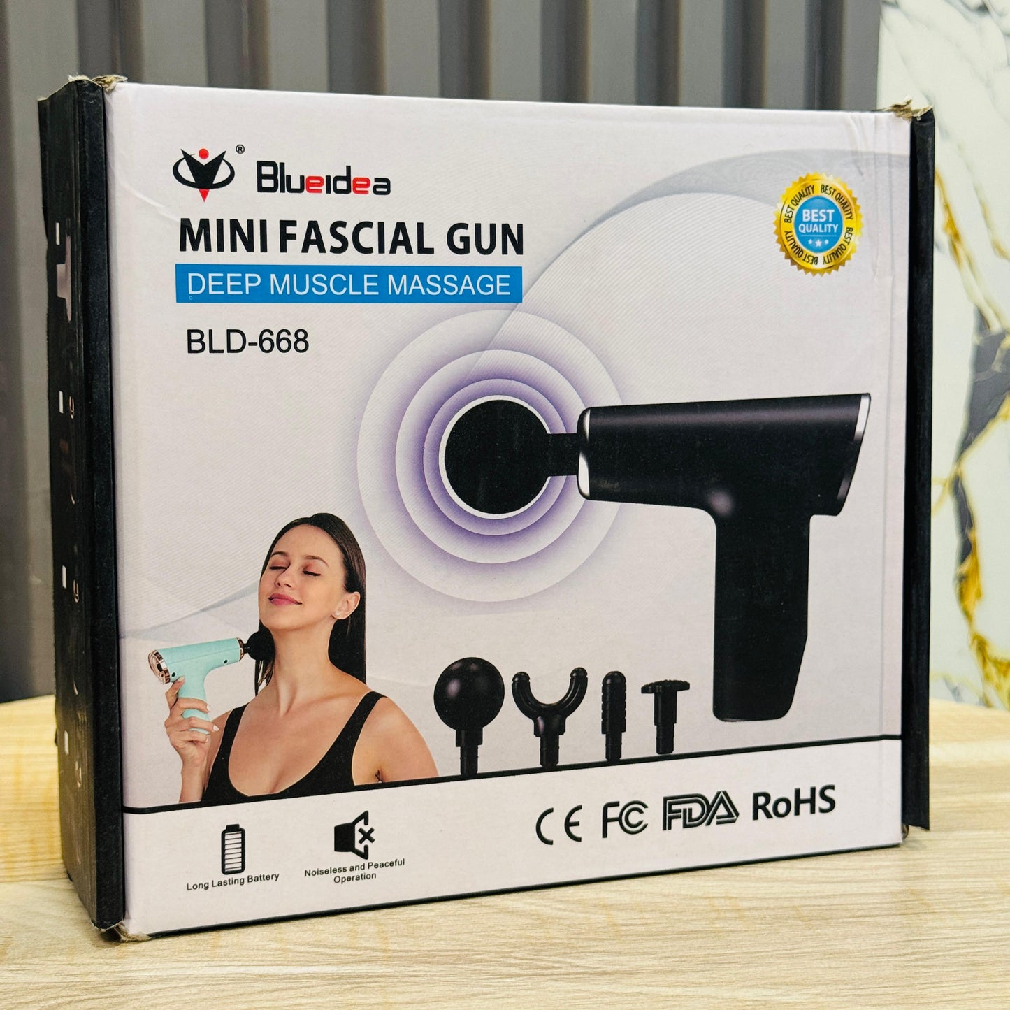 BLUEIDEA BLD - 668 5 - in - 1 Double - Headed Electric Massager Gun | Deep Tissue Percussion & Full Body Handheld Massager - Mahal Al MadinahMahal Al MadinahMahal Al MadinahBLUEIDEA BLD - 668 5 - in - 1 Double - Headed Electric Massager Gun | Deep Tissue Percussion & Full Body Handheld Massager Mahal Al MadinahBLUEIDEA BLD - 668 5 - in - 1 Double - Headed Electric Massager Gun | Deep Tissue Percussion & Full Body Handheld Massager