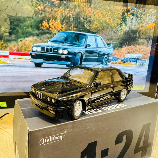 BMW M3 E30 Jinlifang 1:24 Diecast Model Car – Metal Body, Pull Back Action, Openable Doors, Lights & Sound – Collector’s Edition Toy for Kids & Adults - Mahal Al Madinahdiecast carMahal Al MadinahMahal Al MadinahBMW M3 E30 Jinlifang 1:24 Diecast Model Car – Metal Body, Pull Back Action, Openable Doors, Lights & Sound – Collector’s Edition Toy for Kids & Adults.BMW M3 E30 Jinlifang 1:24 Diecast Model Car – Metal Body, Pull Back Action, Openable Doors, Lights & Sound – Collector’s Edition Toy for 