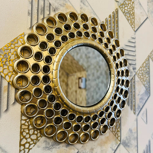 Elegant 3 - Piece Decorative Mirror Set – Gold Round Wall Mirrors for Bedroom, Living Room & Home Décor (10x10 Inches) - Mahal Al MadinahWall MirrorMahal Al MadinahMahal Al MadinahElegant 3 - Piece Decorative Mirror Set – Gold Round Wall Mirrors for Bedroom, Living Room & Home Décor (10x10 Inches) Mahal Al MadinahElegant 3 - Piece Decorative Mirror Set – Gold Round Wall Mirrors for Bedroom, Living Room & Home Décor (10x10 Inches)