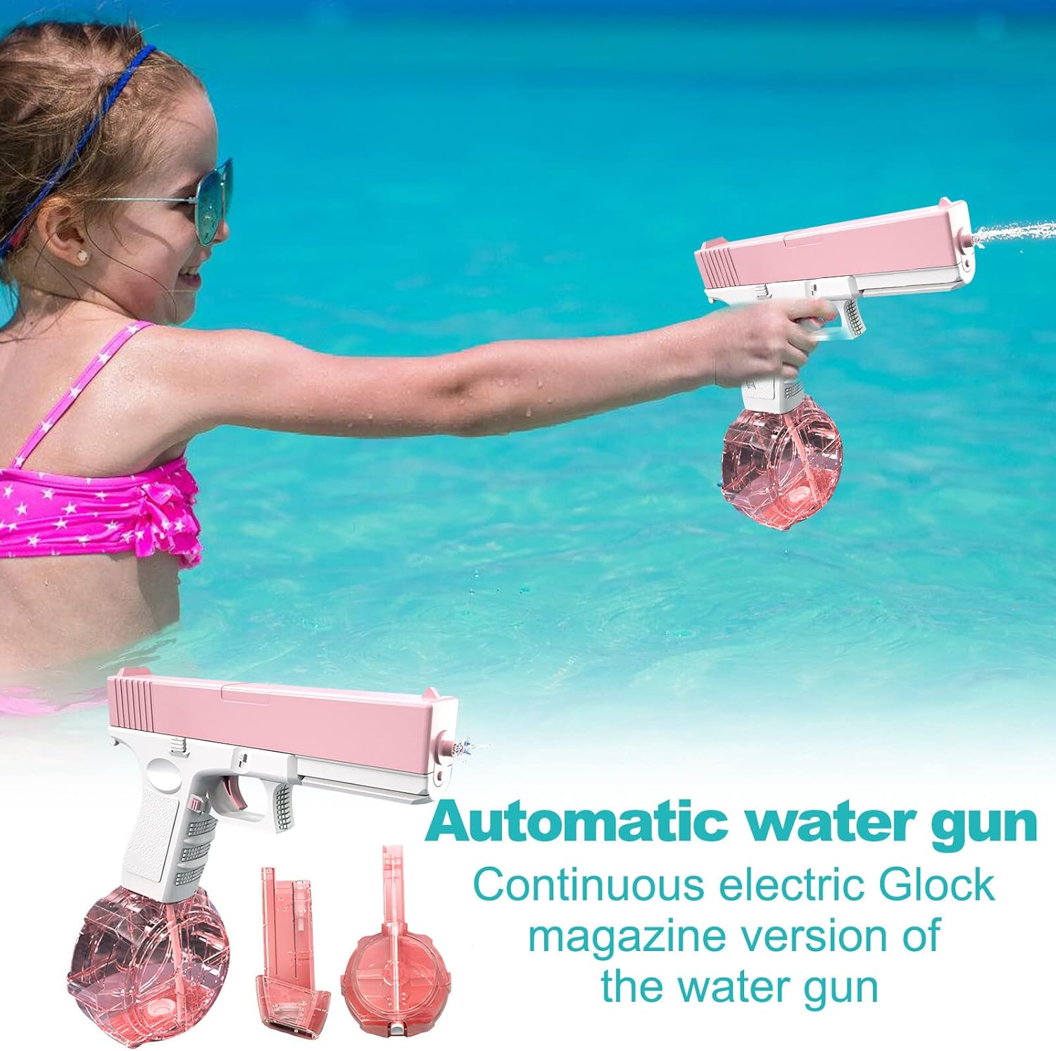 Full Automatic Electric Water Gun | 400+ Water Blasts | Long Range 22 - 29 FT | Rechargeable Squirt Gun Toy for Kids & Adults | Outdoor Summer Fun Blaster Soaker - Mahal Al MadinahWATER GUNMahal Al MadinahMahal Al MadinahFull Automatic Electric Water Gun | 400+ Water Blasts | Long Range 22 - 29 FT | Rechargeable Squirt Gun Toy for Kids & Adults | Outdoor Summer Fun Blaster SoakerFull Automatic Electric Water Gun | 400+ Water Blasts | Long Range 22 - 29 FT | Rechargeable Squirt Gun Toy for Kids &