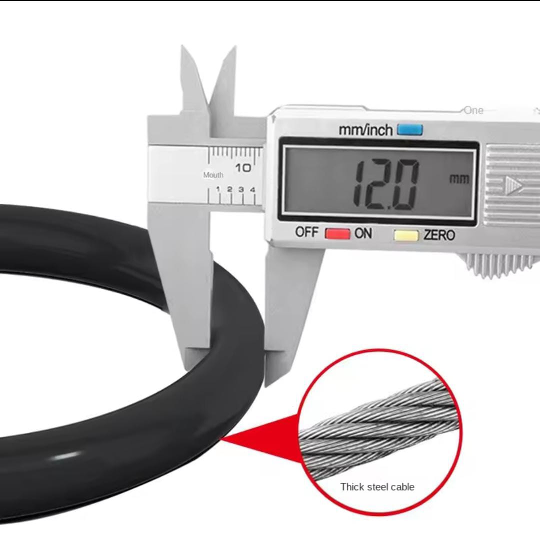 Heavy - Duty Anti - Theft Bike Lock 🔐 | Steel Cable Bicycle & Scooter Security with Key Lock - Mahal Al MadinahBike LockMahal Al MadinahMahal Al MadinahHeavy - Duty Anti - Theft Bike Lock 🔐 | Steel Cable Bicycle & Scooter Security with Key Lock.Heavy - Duty Anti - Theft Bike Lock 🔐 | Steel Cable Bicycle & Scooter Security with Key Lock