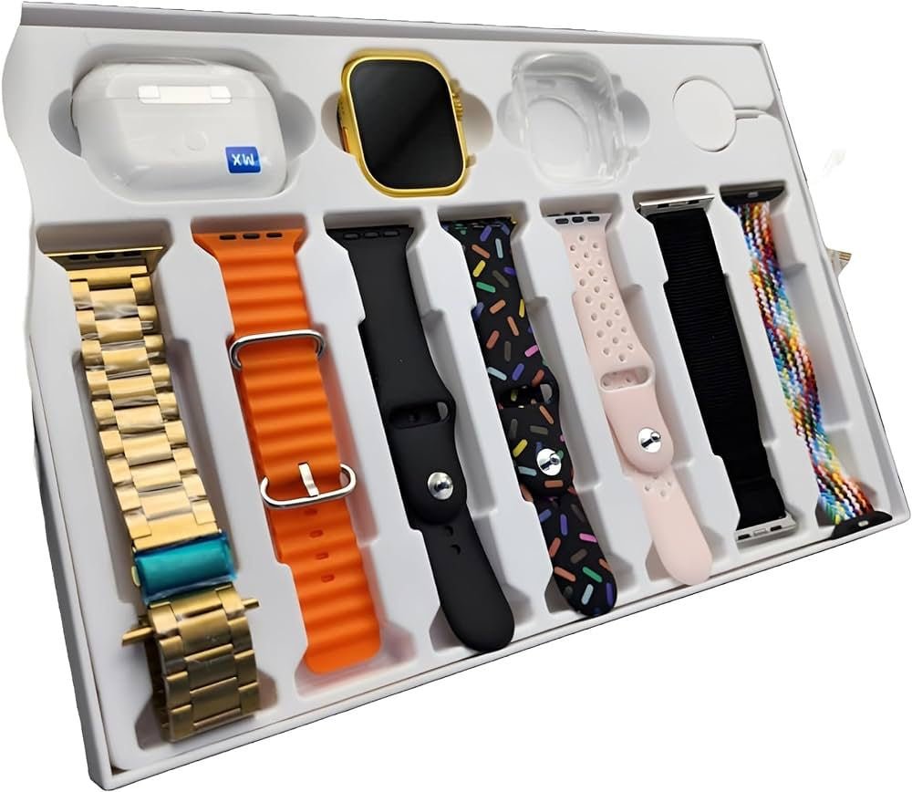 i20 Ultra Max Smartwatch Combo | 10 - in - 1 Gift Box with 2.3” Display, Strap + AirPods + Case – Smart Watch for Men, Women, Boys & Girls - Mahal Al MadinahMahal Al MadinahMahal Al Madinahi20 Ultra Max Smartwatch Combo | 10 - in - 1 Gift Box with 2.3” Display, Strap + AirPods + Case – Smart Watch for Men, Women, Boys & Girls.i20 Ultra Max Smartwatch Combo | 10 - in - 1 Gift Box with 2.3” Display, Strap + AirPods + Case – Smart Watch for Men, Women, Boys & Girls