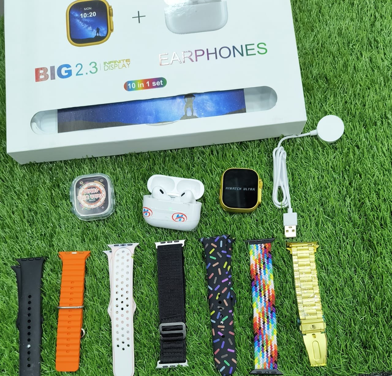 i20 Ultra Max Smartwatch Combo | 10 - in - 1 Gift Box with 2.3” Display, Strap + AirPods + Case – Smart Watch for Men, Women, Boys & Girls - Mahal Al MadinahMahal Al MadinahMahal Al Madinahi20 Ultra Max Smartwatch Combo | 10 - in - 1 Gift Box with 2.3” Display, Strap + AirPods + Case – Smart Watch for Men, Women, Boys & Girls.i20 Ultra Max Smartwatch Combo | 10 - in - 1 Gift Box with 2.3” Display, Strap + AirPods + Case – Smart Watch for Men, Women, Boys & Girls