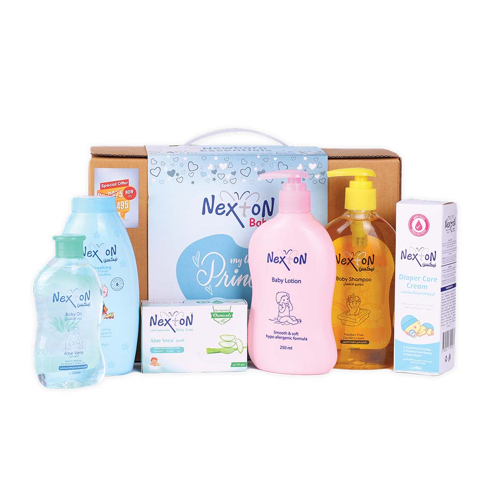 👶🎁 Nexton Baby Newborn Essentials Gift Box – Complete Skincare & Hygiene Set for Infants – Ideal Baby Shower Gift Pack