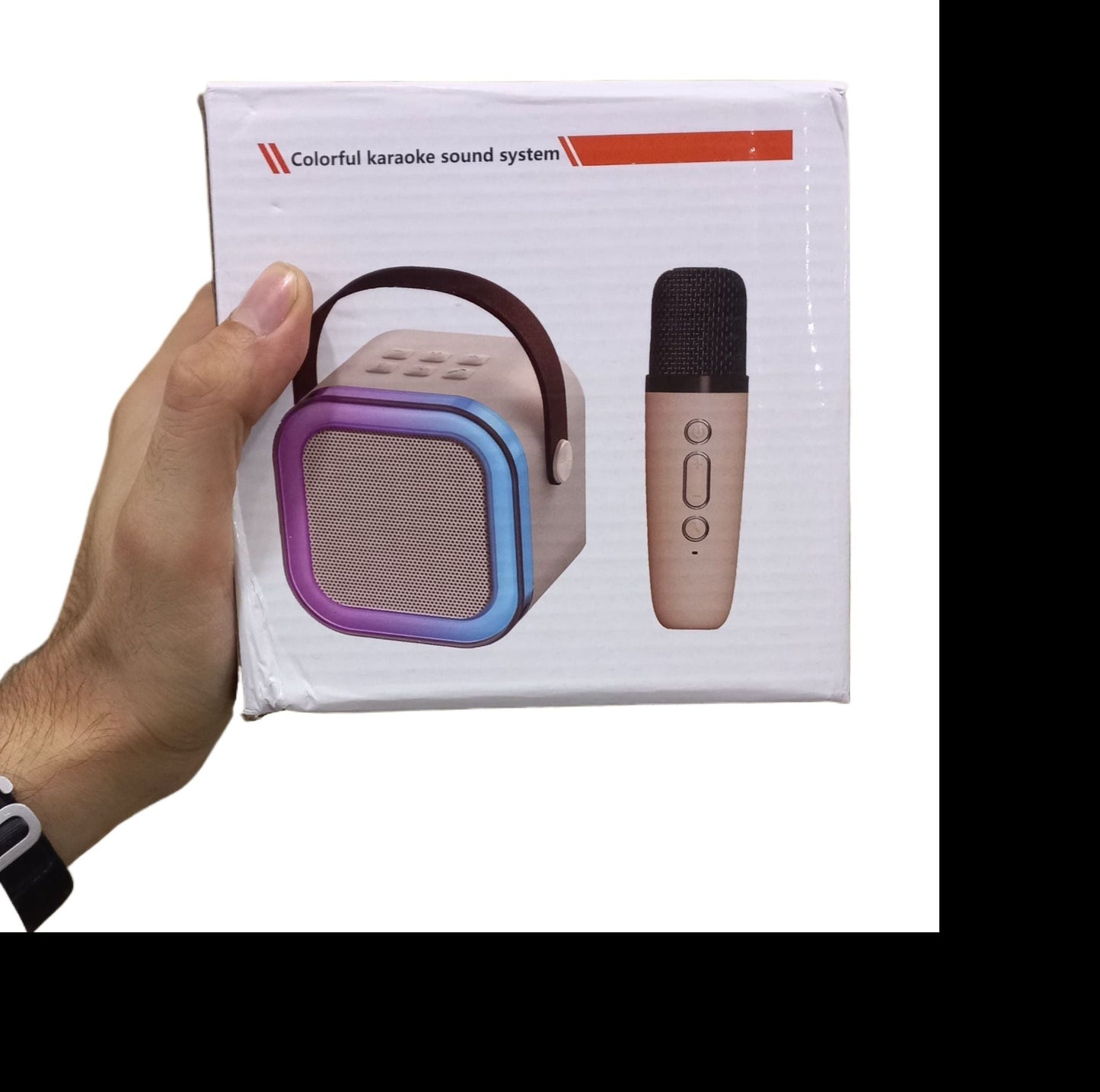 K12 Karaoke Mic with Wireless Bluetooth Speaker | 3 - in - 1 Handheld Microphone with RGB Lights, USB/AUX/SD Support – Black, Blue & Pink - Mahal Al MadinahMahal Al MadinahMahal Al MadinahK12 Karaoke Mic with Wireless Bluetooth Speaker | 3 - in - 1 Handheld Microphone with RGB Lights, USB/AUX/SD Support – Black, Blue & Pink.K12 Karaoke Mic with Wireless Bluetooth Speaker | 3 - in - 1 Handheld Microphone with RGB Lights, USB/AUX/SD Support – Black, Blue & Pink