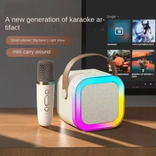 K12 Karaoke Mic with Wireless Bluetooth Speaker | 3 - in - 1 Handheld Microphone with RGB Lights, USB/AUX/SD Support – Black, Blue & Pink - Mahal Al MadinahMahal Al MadinahMahal Al MadinahK12 Karaoke Mic with Wireless Bluetooth Speaker | 3 - in - 1 Handheld Microphone with RGB Lights, USB/AUX/SD Support – Black, Blue & Pink.K12 Karaoke Mic with Wireless Bluetooth Speaker | 3 - in - 1 Handheld Microphone with RGB Lights, USB/AUX/SD Support – Black, Blue & Pink