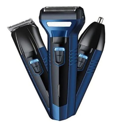 KEMEI Original 3 - in - 1 Rechargeable Shaving Machine – Beard & Hair Clipper + Nose Hair Trimmer | Professional Grooming Kit for Men | Stainless Steel Precision Blades | Multi - Purpose Trimmer Set - Mahal Al MadinahHair & Beard TrimmerMahal Al MadinahMahal Al MadinahKEMEI Original 3 - in - 1 Rechargeable Shaving Machine – Beard & Hair Clipper + Nose Hair Trimmer | Professional Grooming Kit for Men | Stainless Steel Precision Blades | Multi - Purpose Trimmer Set.KEMEI Original 3 - in - 1 Rechar