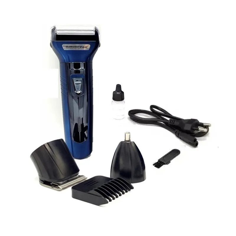 KEMEI Original 3 - in - 1 Rechargeable Shaving Machine – Beard & Hair Clipper + Nose Hair Trimmer | Professional Grooming Kit for Men | Stainless Steel Precision Blades | Multi - Purpose Trimmer Set - Mahal Al MadinahHair & Beard TrimmerMahal Al MadinahMahal Al MadinahKEMEI Original 3 - in - 1 Rechargeable Shaving Machine – Beard & Hair Clipper + Nose Hair Trimmer | Professional Grooming Kit for Men | Stainless Steel Precision Blades | Multi - Purpose Trimmer Set.KEMEI Original 3 - in - 1 Rechar