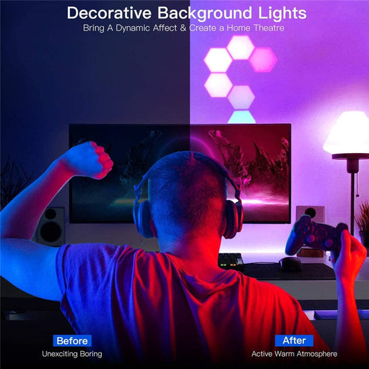 LED Quantum Lamp 🔷 Hexagonal Touch Sensor Light – Modular Wall Panel for Ambient Décor ✨ - Mahal Al MadinahMahal Al MadinahMahal Al MadinahLED Quantum Lamp 🔷 Hexagonal Touch Sensor Light – Modular Wall Panel for Ambient Décor ✨.LED Quantum Lamp 🔷 Hexagonal Touch Sensor Light – Modular Wall Panel for Ambient Décor ✨