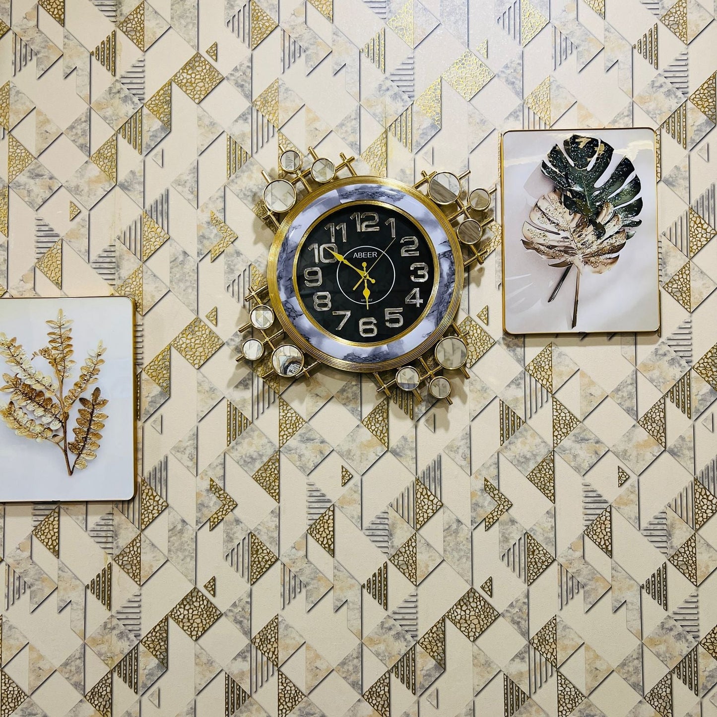 Luxury Gold & Marble Wall Clock – Silent Quartz Modern Wall Clock with 3D Numbers & Mirror Accents for Home & Office Décor - Mahal Al MadinahWall ClockMahal Al MadinahMahal Al MadinahLuxury Gold & Marble Wall Clock – Silent Quartz Modern Wall Clock with 3D Numbers & Mirror Accents for Home & Office Décor Mahal Al MadinahLuxury Gold & Marble Wall Clock – Silent Quartz Modern Wall Clock with 3D Numbers & Mirror Accents for Home & Office Décor