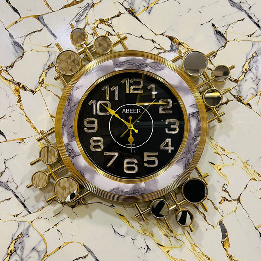 Luxury Gold & Marble Wall Clock – Silent Quartz Modern Wall Clock with 3D Numbers & Mirror Accents for Home & Office Décor - Mahal Al MadinahWall ClockMahal Al MadinahMahal Al MadinahLuxury Gold & Marble Wall Clock – Silent Quartz Modern Wall Clock with 3D Numbers & Mirror Accents for Home & Office Décor Mahal Al MadinahLuxury Gold & Marble Wall Clock – Silent Quartz Modern Wall Clock with 3D Numbers & Mirror Accents for Home & Office Décor