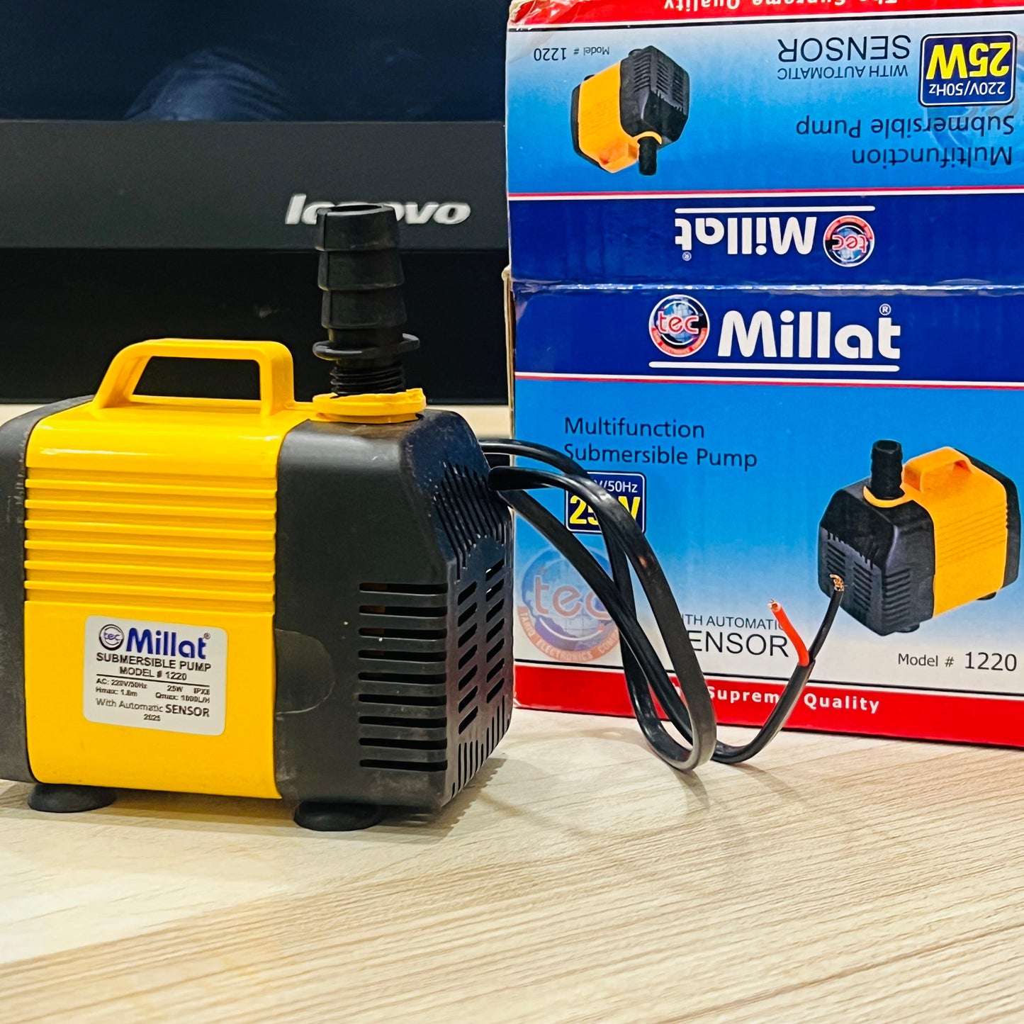 Millat Submersible Water Pump 25W/35W with Automatic Sensor – Model 1220 | 220V AC Motor for Air Cooler, Room Cooler, Aquarium, and Fish Tank - Mahal Al MadinahMahal Al MadinahMahal Al MadinahMillat Submersible Water Pump 25W/35W with Automatic Sensor – Model 1220 | 220V AC Motor for Air Cooler, Room Cooler, Aquarium, and Fish Tank.Millat Submersible Water Pump 25W/35W with Automatic Sensor – Model 1220 | 220V AC Motor for Air Cooler, Room Cooler, Aquarium, and Fish Tank