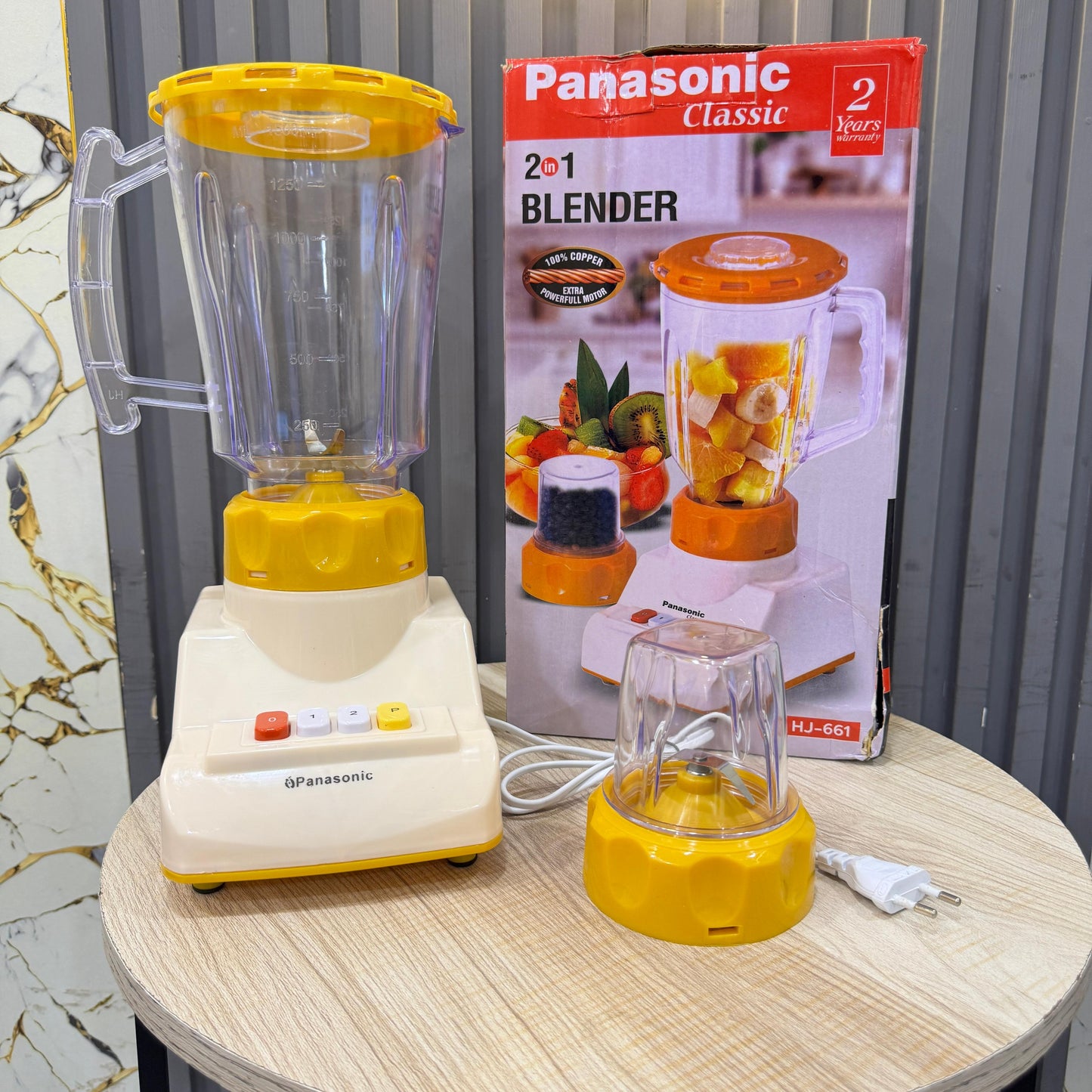 Panasonic Classic 2 - in - 1 Blender & Grinder – HJ - 661 | Glass Jar + Dry Mill - Mahal Al MadinahHome & Kitchen > Blenders & MixersMahal Al MadinahMahal Al MadinahPanasonic Classic 2 - in - 1 Blender & Grinder – HJ - 661 | Glass Jar + Dry Mill.Panasonic Classic 2 - in - 1 Blender & Grinder – HJ - 661 | Glass Jar + Dry Mill